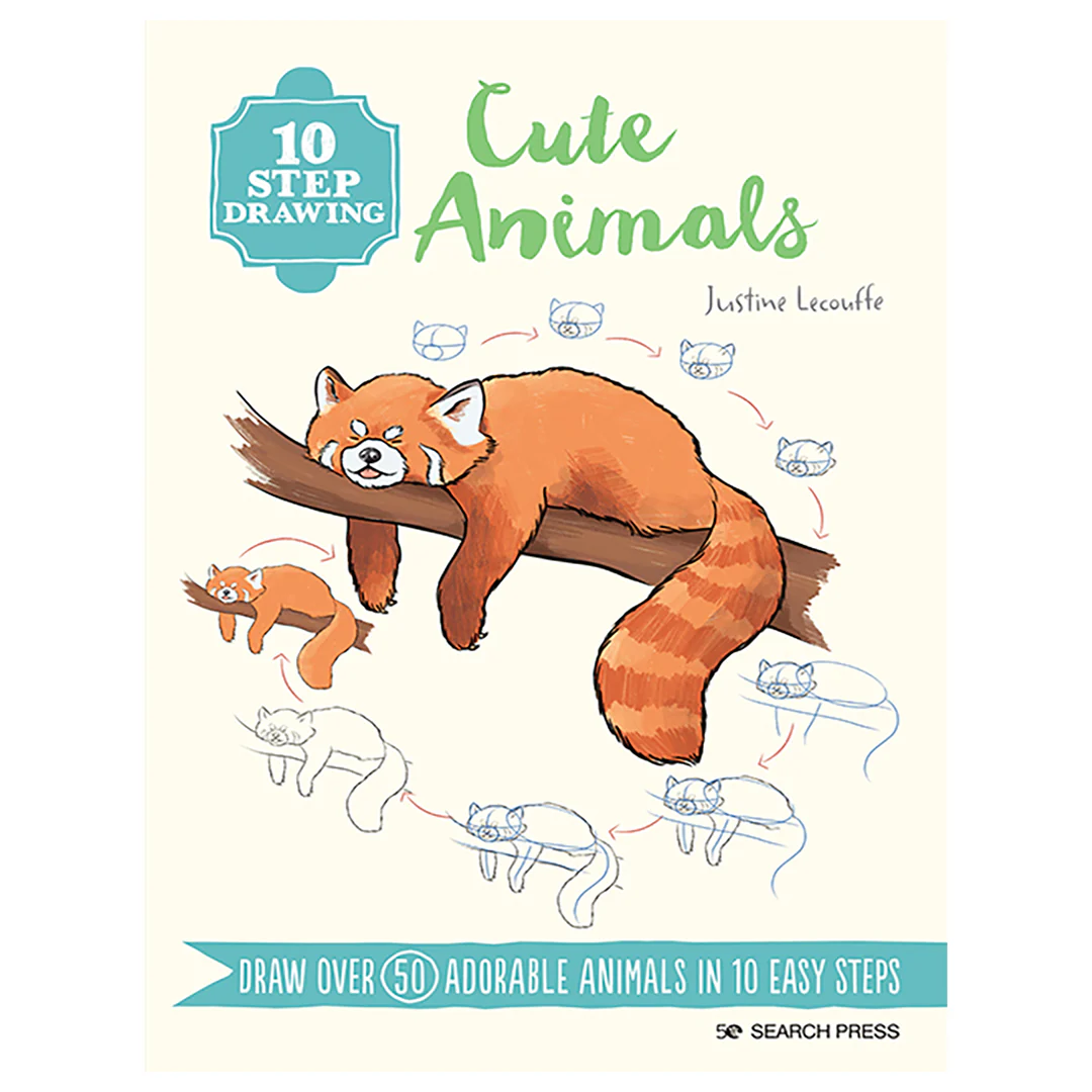 10 Step Drawing: Cute Animals