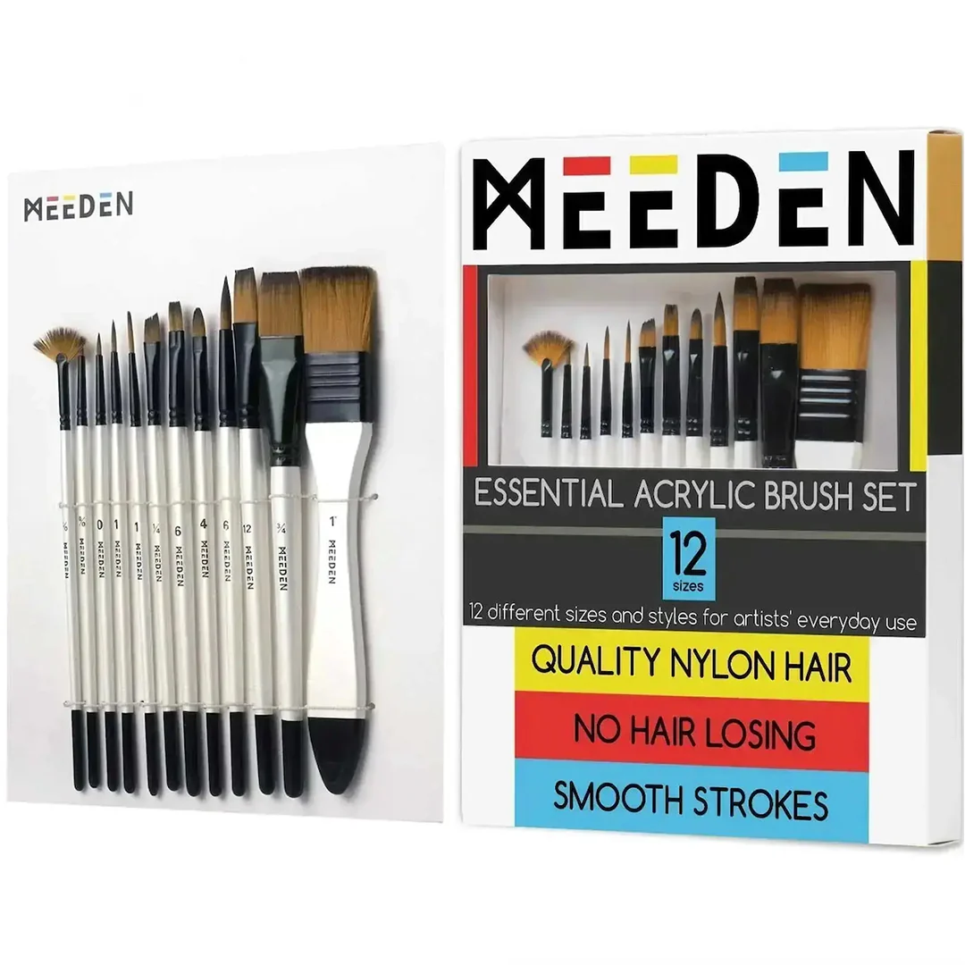 Acrylic Paint Brushes Set 12 pieces