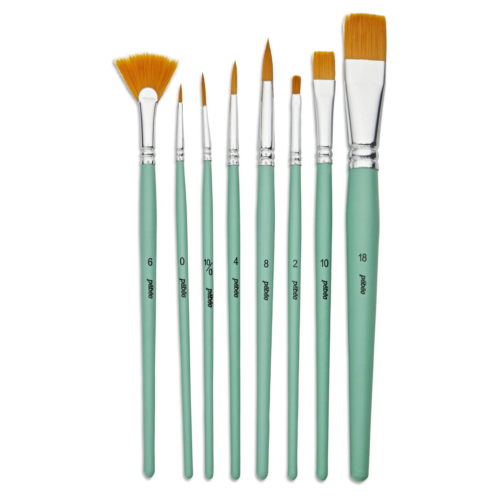 Brush Set Synthetic Mix Short Handle x 8 pcs - Image 2