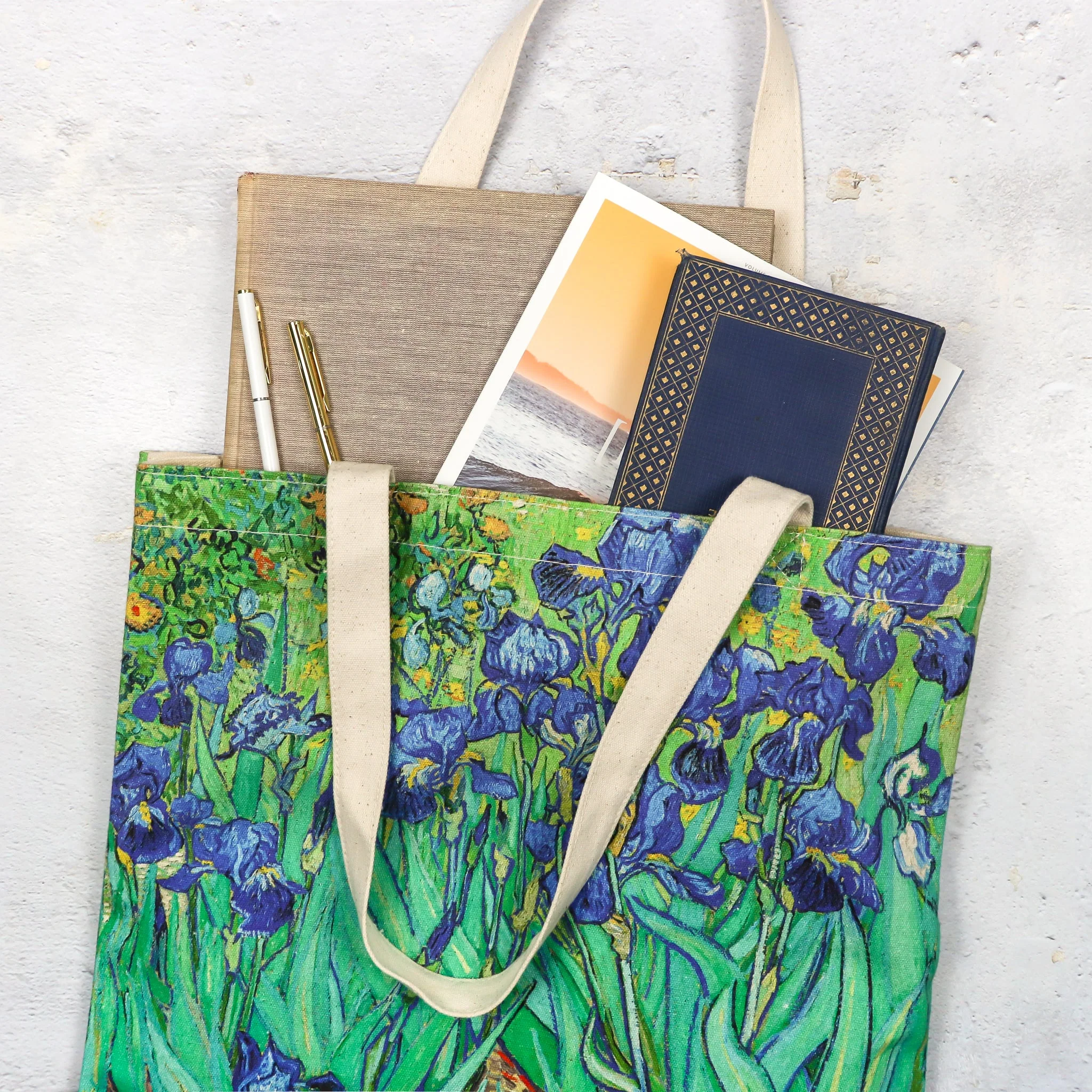 Canvas Bag, Van Gogh’s Irises - Image 3