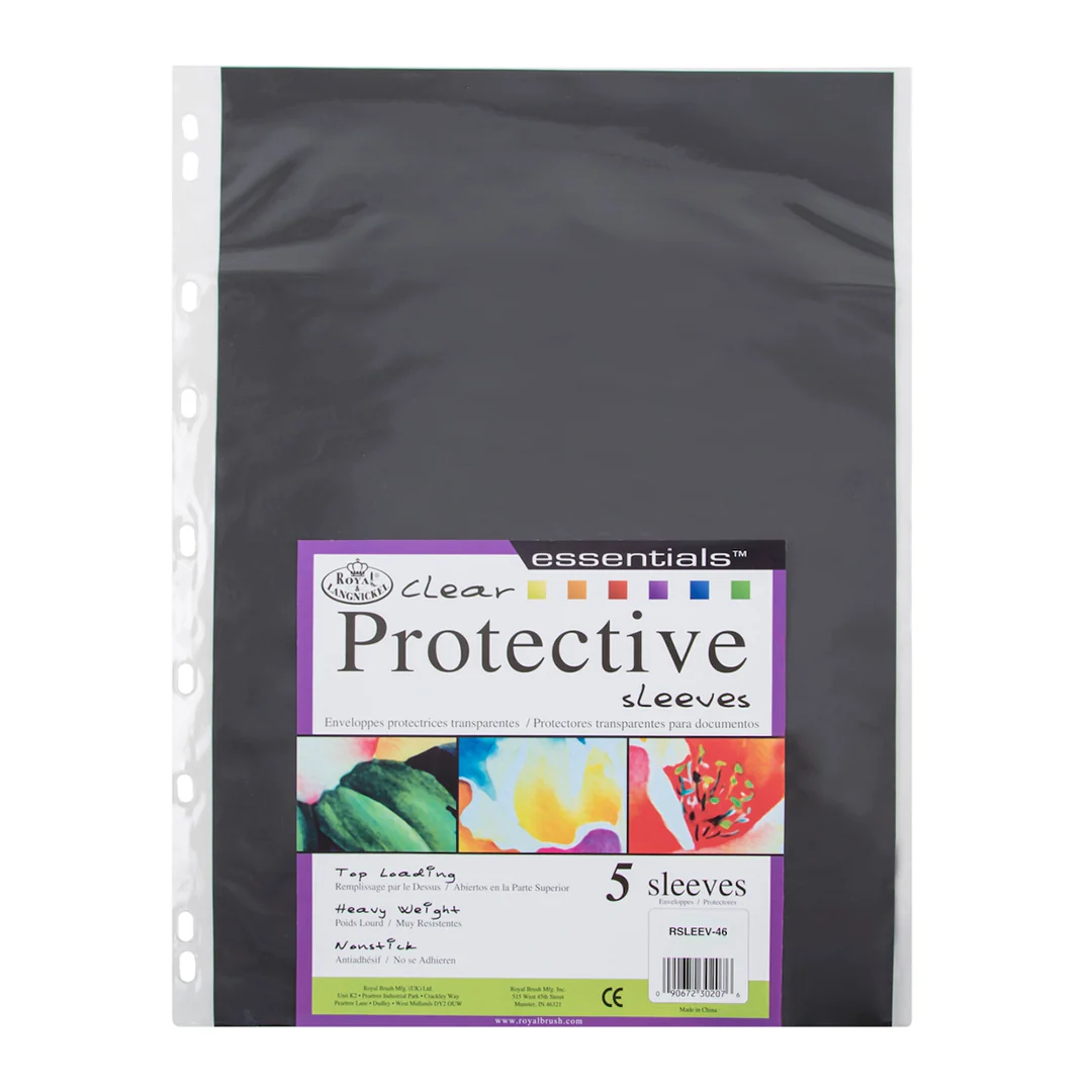 Clear Plastic Presentation Sleeves (5 pcs) - A3/A2