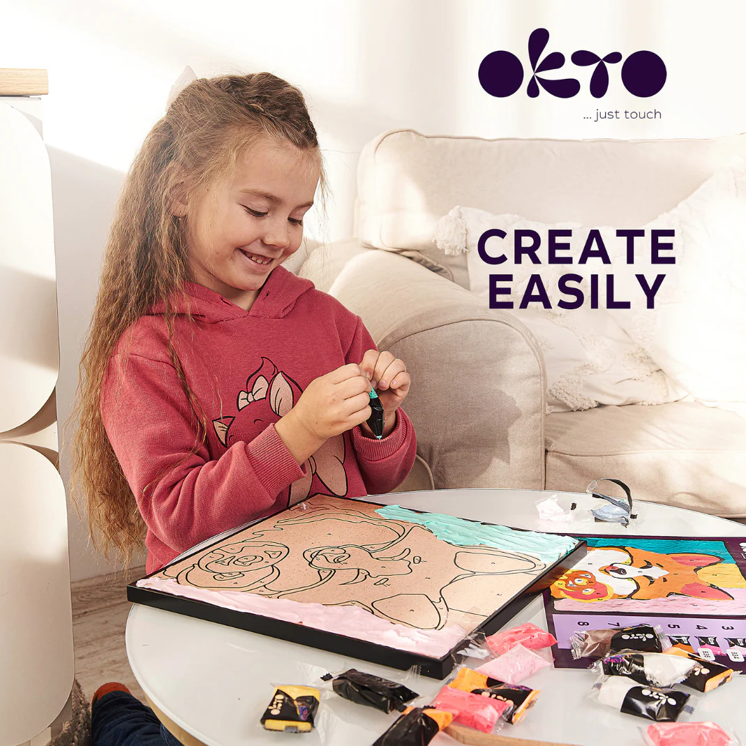 Coloring with Clay Set by Numbers, Fox (Age 5+) - Image 4