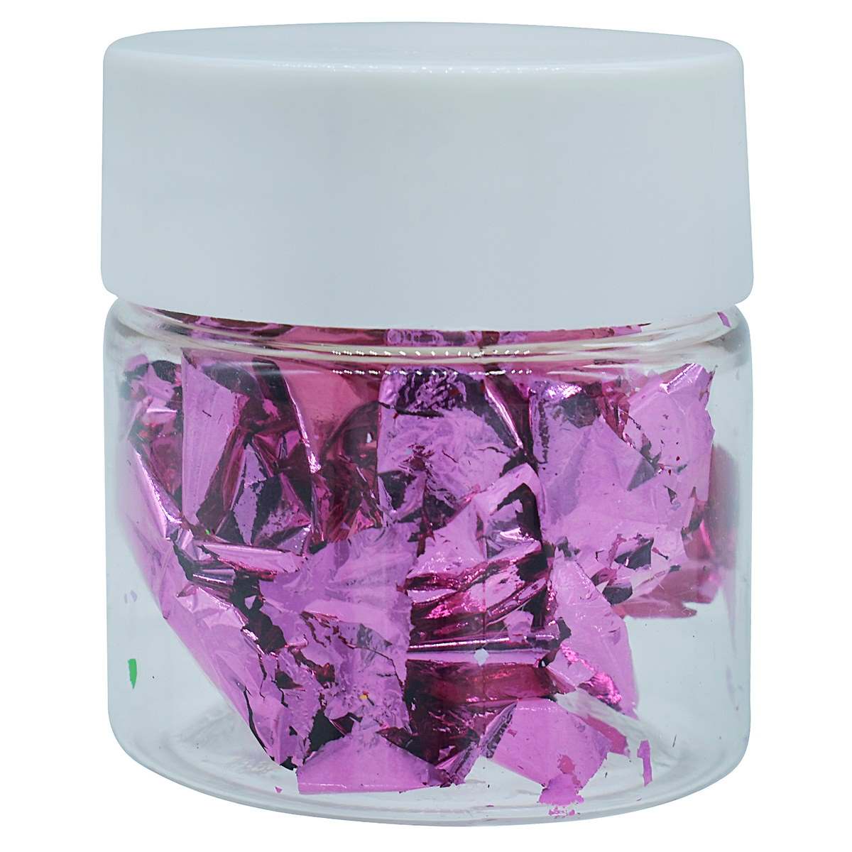 Coloured Metal Foil Flakes Set of 6