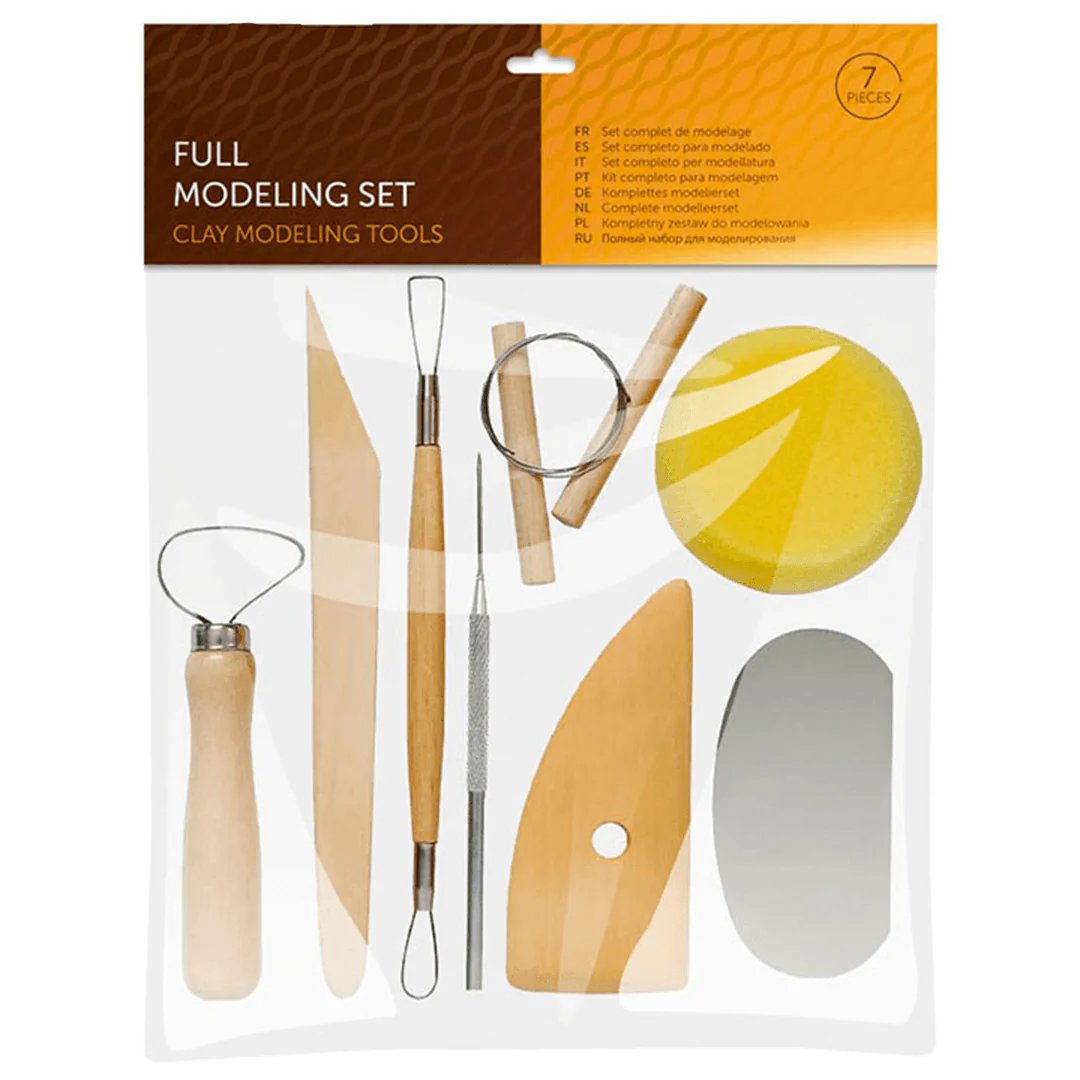 Complete Pottery Tool Set of 8