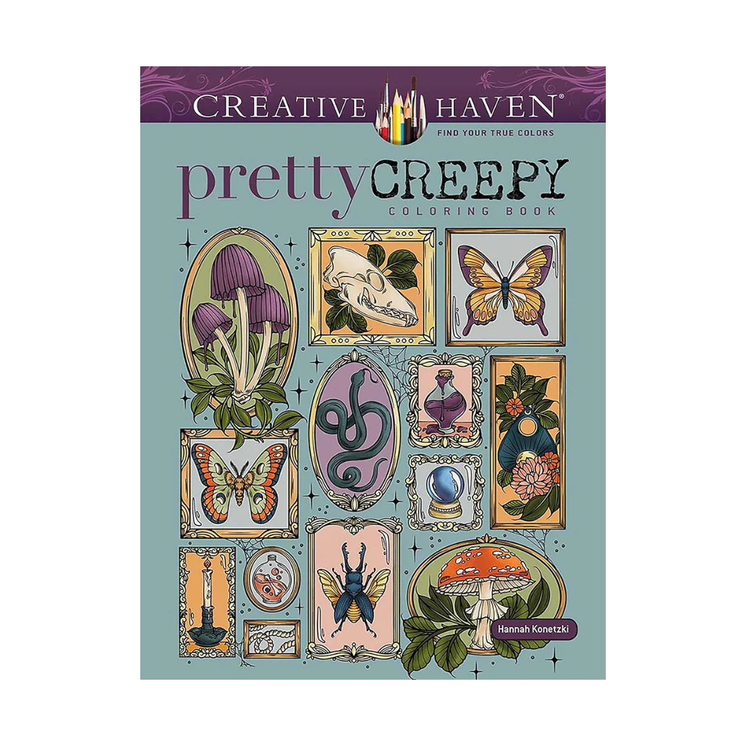 Creative Haven Pretty Creepy Coloring Book