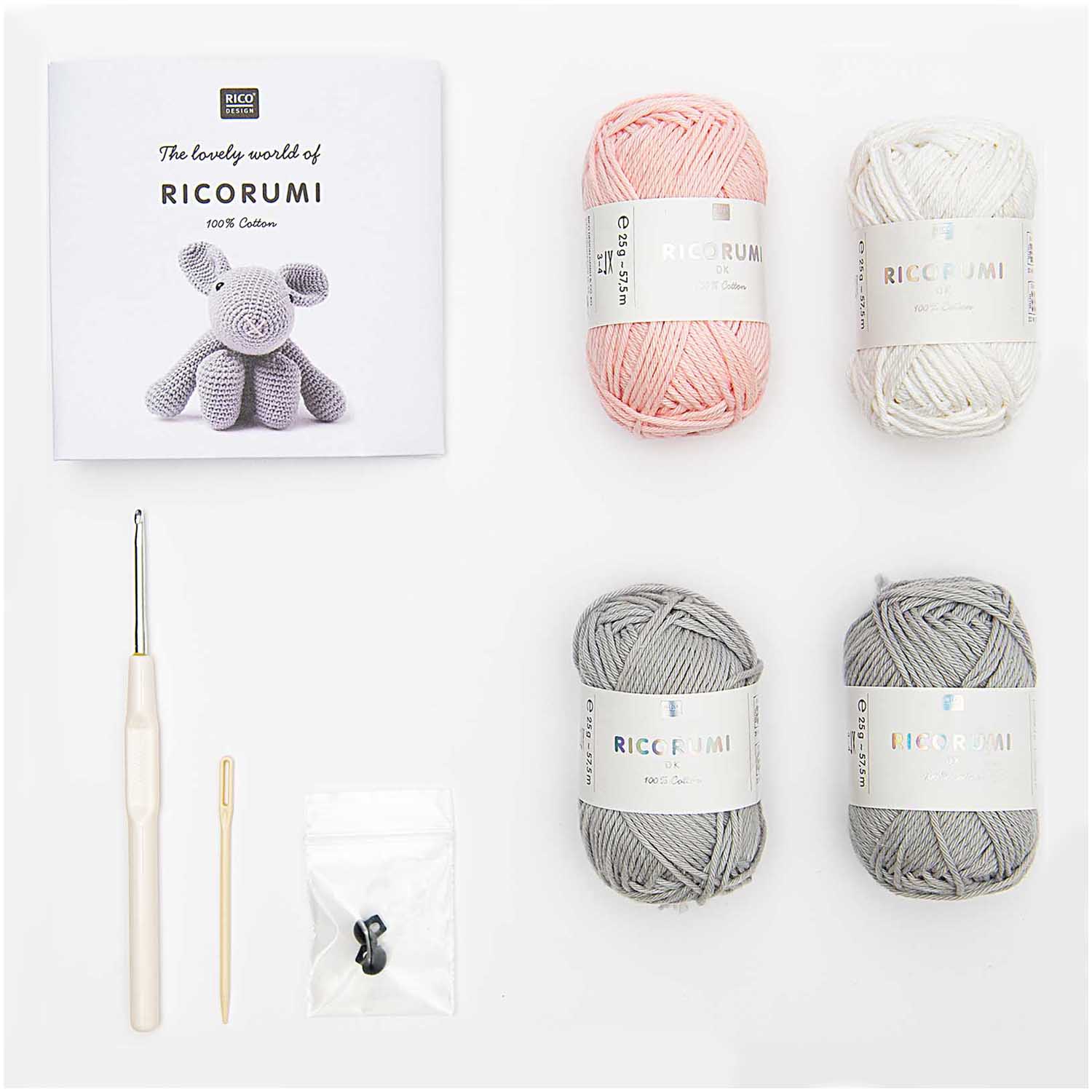 Crochet Kit Ricorumi Puppies Bunny - Image 2