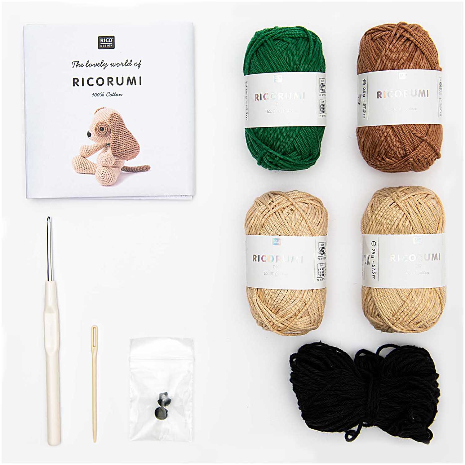 Crochet Kit Ricorumi Puppies Dog - Image 2