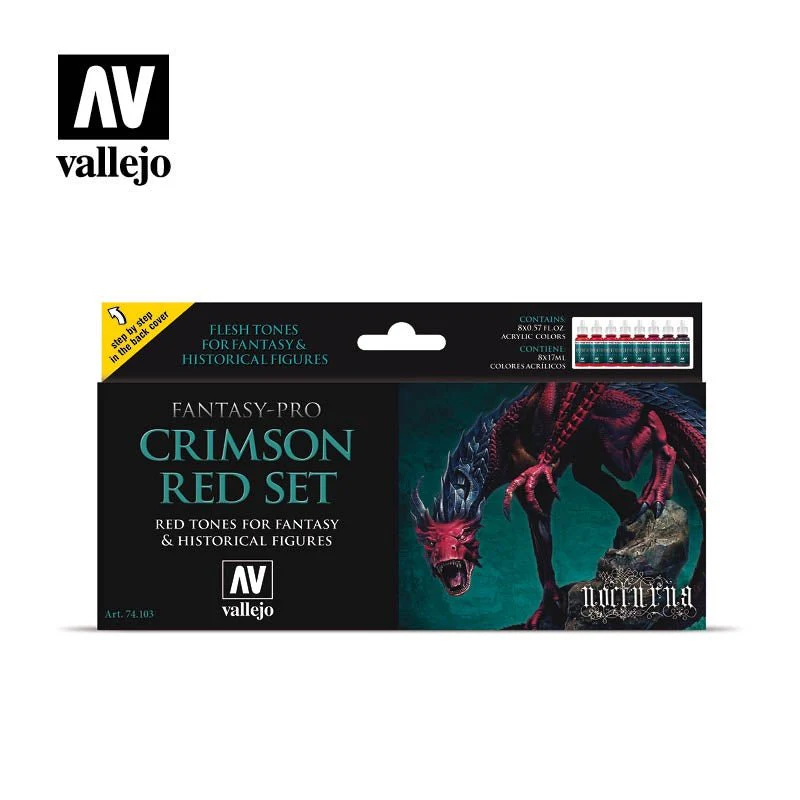 Fantasy Pro Colors - Crimson Red Set (8 x 17ml)