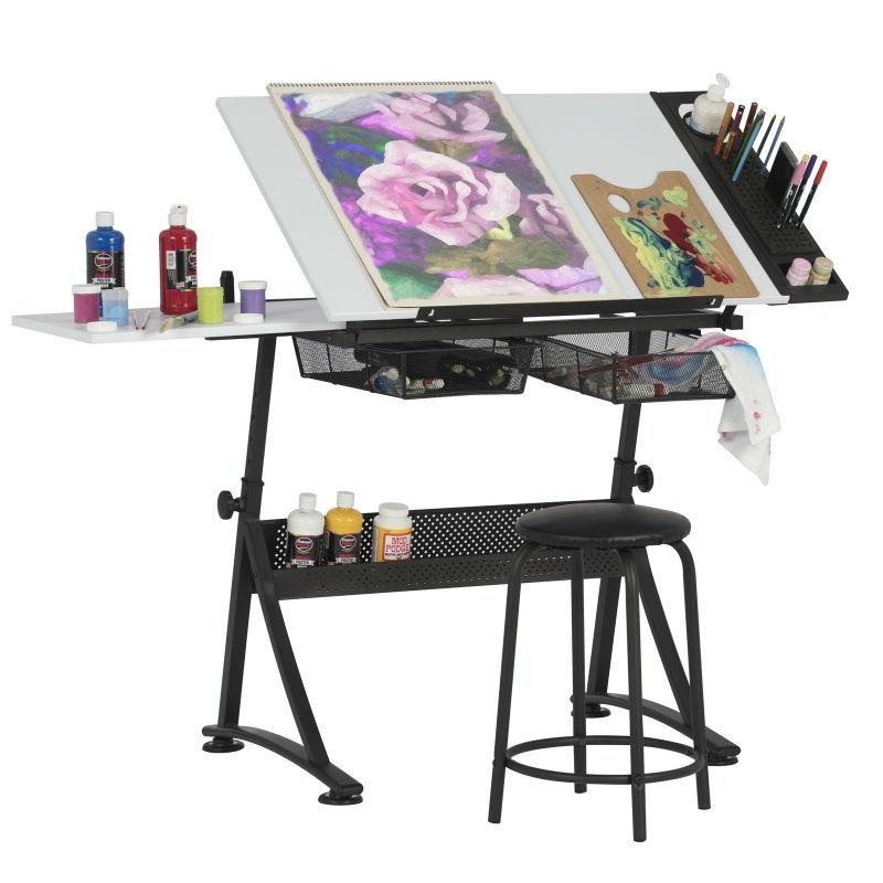 Fusion Craft Centre With Table,  Stool and Storage Tray - Image 3