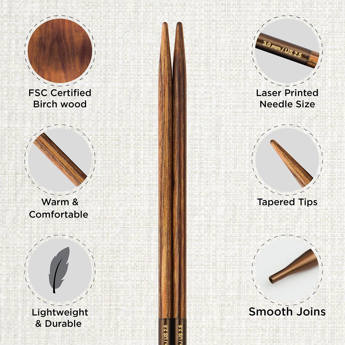 Ginger Special Interchangeable Needle Grande Set - 10cm (4”) - Image 6