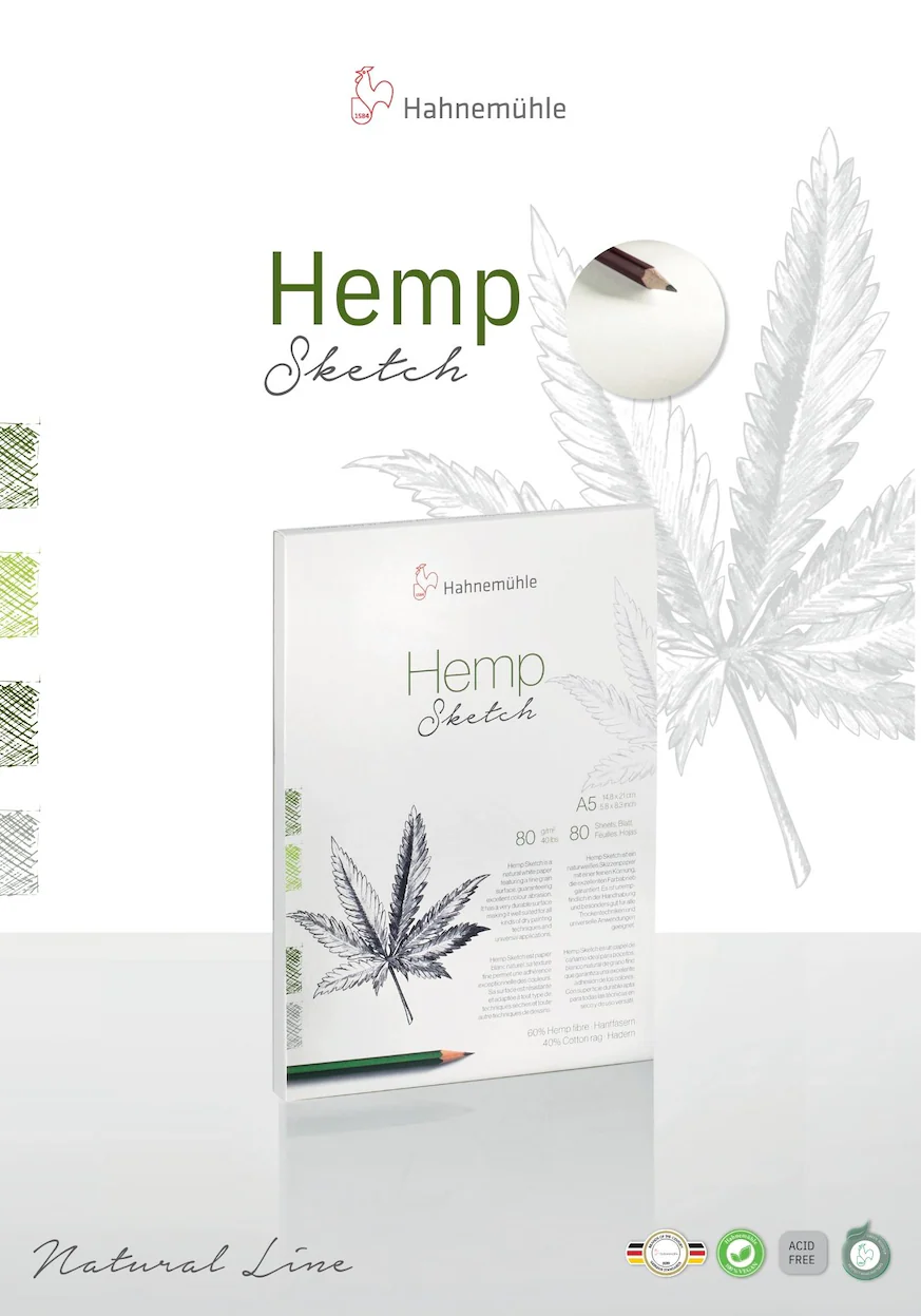 Hemp Sketch Book, 80gsm - Image 3