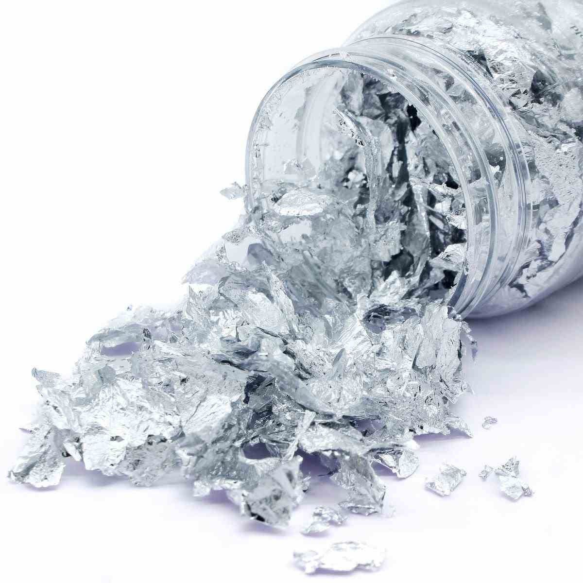 Imitation Silver Flakes, 5g