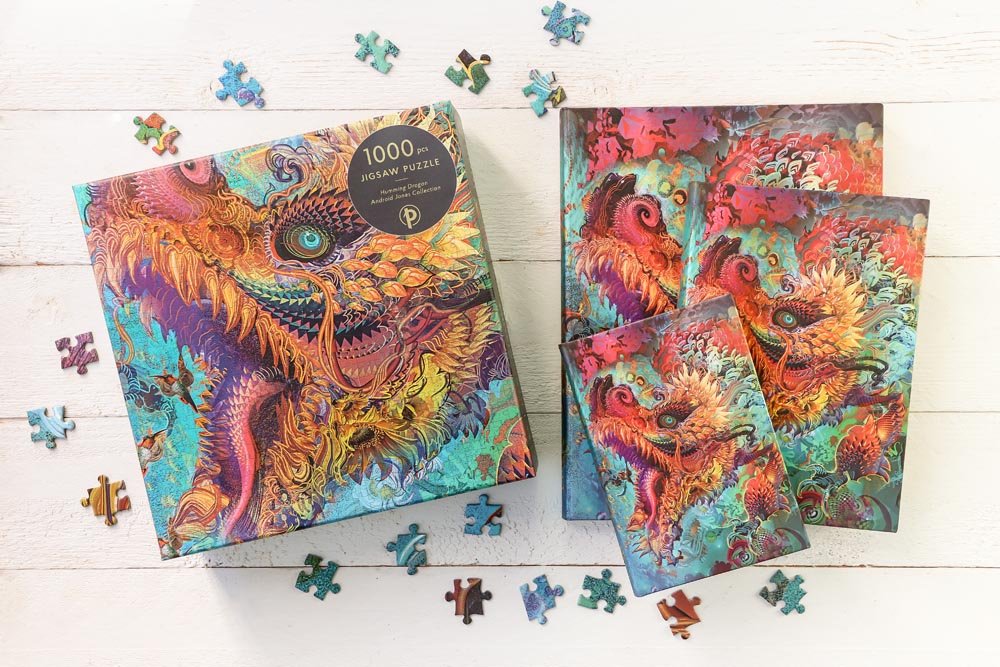 Jigsaw Puzzle, 1000 Pieces - Humming Dragon, Android Jones Collection - Image 4
