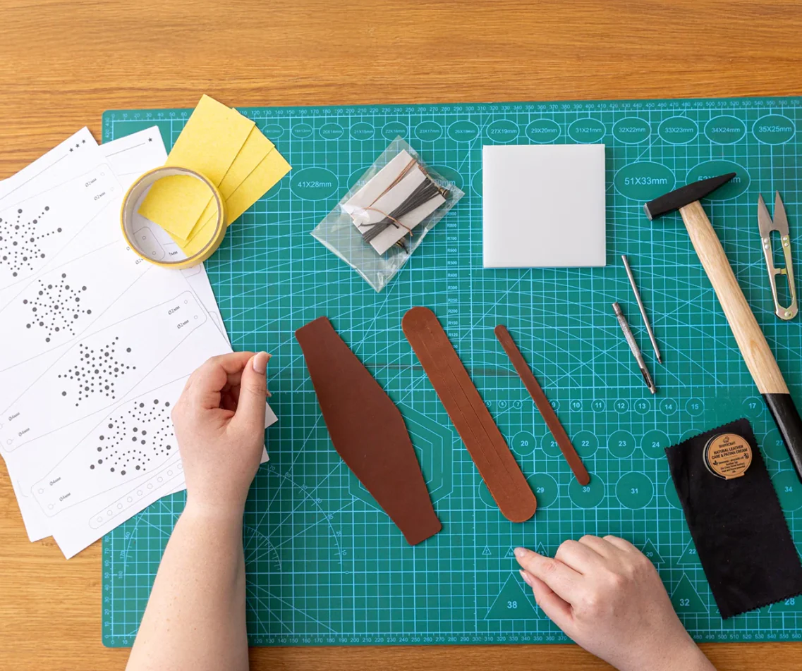 Leather Crafting Kit, Bracelet Set - Image 3