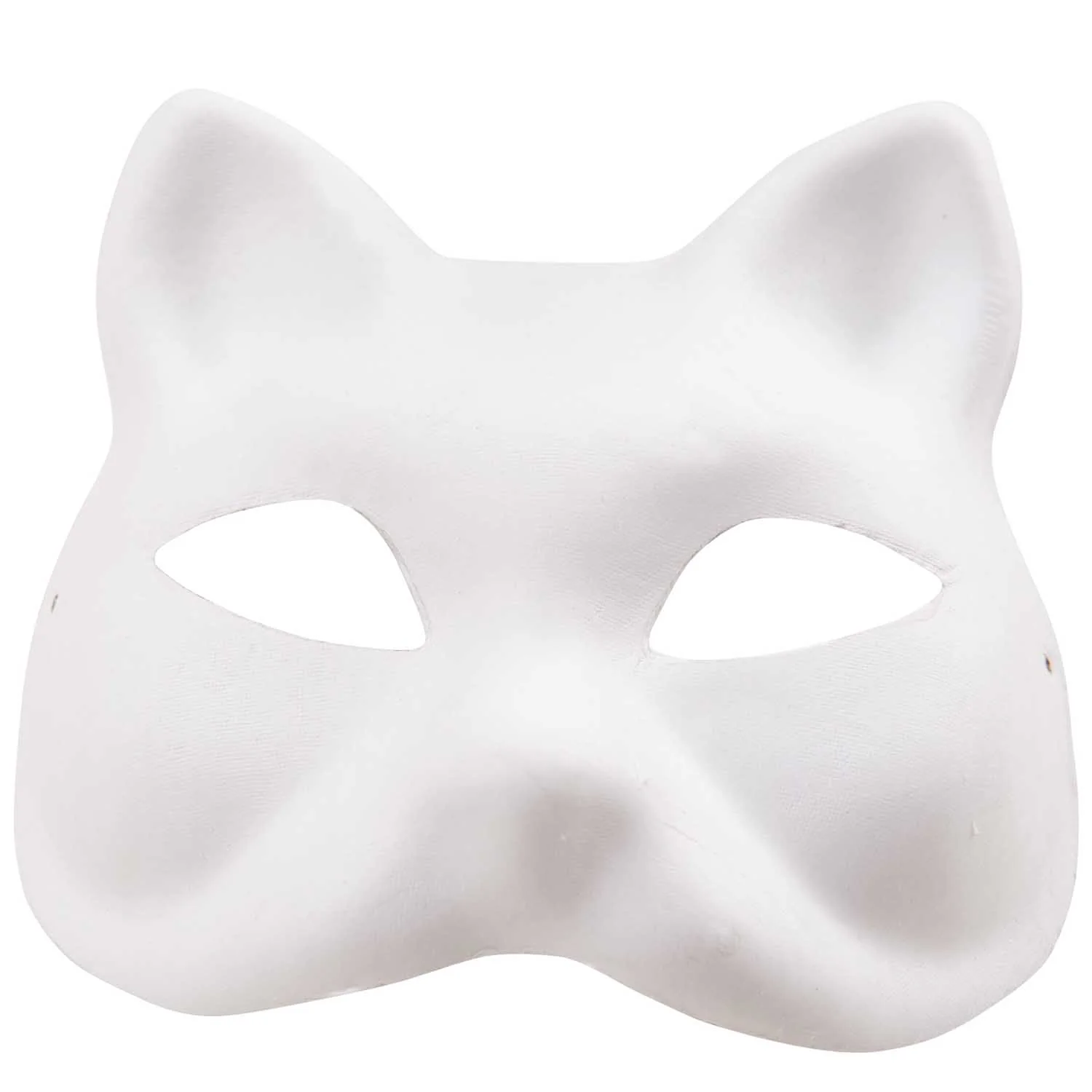 Mask Cat Face White 18x17cm