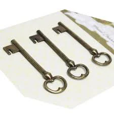 Metal Charms Key Design (Pack of 3)