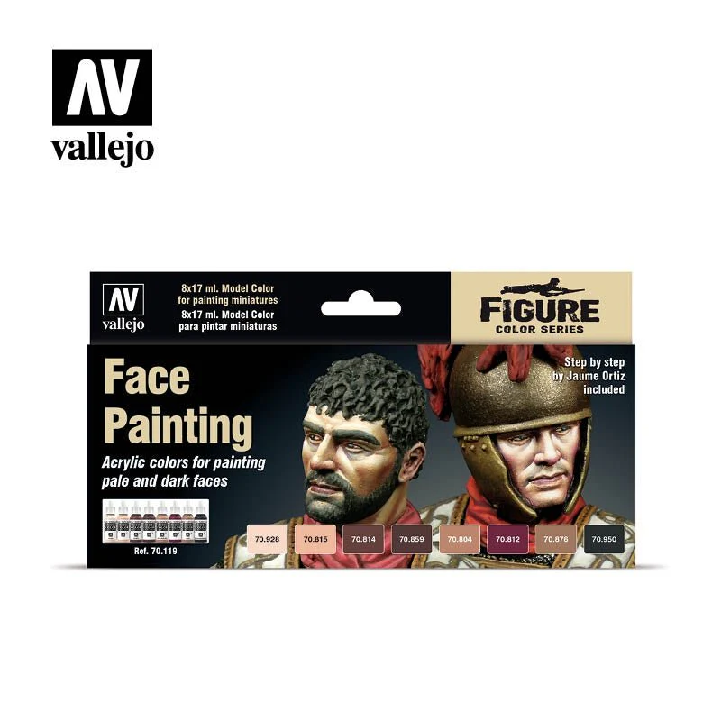Model Color Face Painting Set (8 x 17ml)