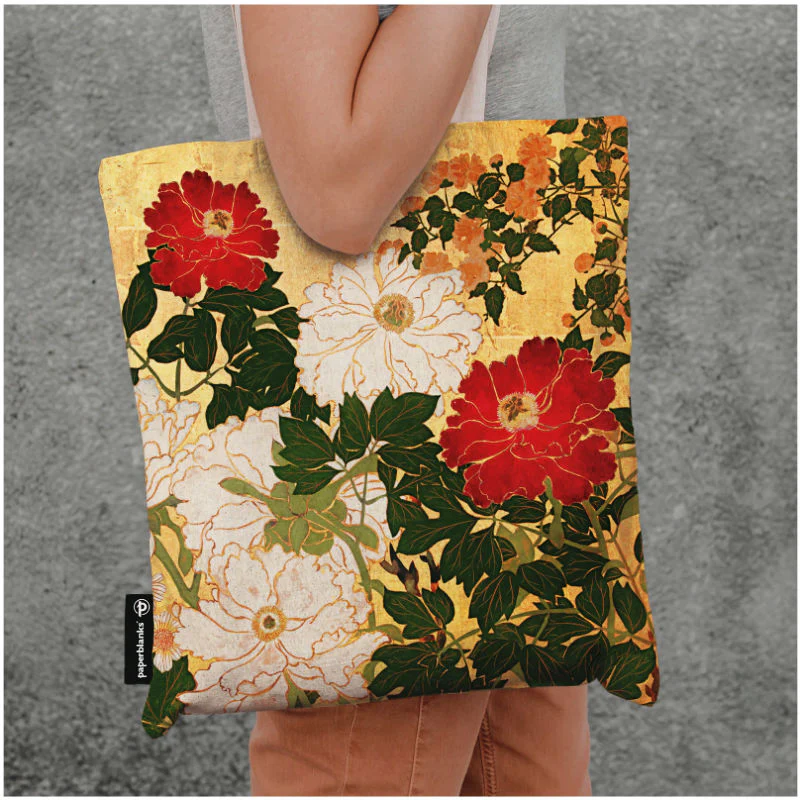 Canvas Bag, Rinpa Florals, Natsu - Image 3