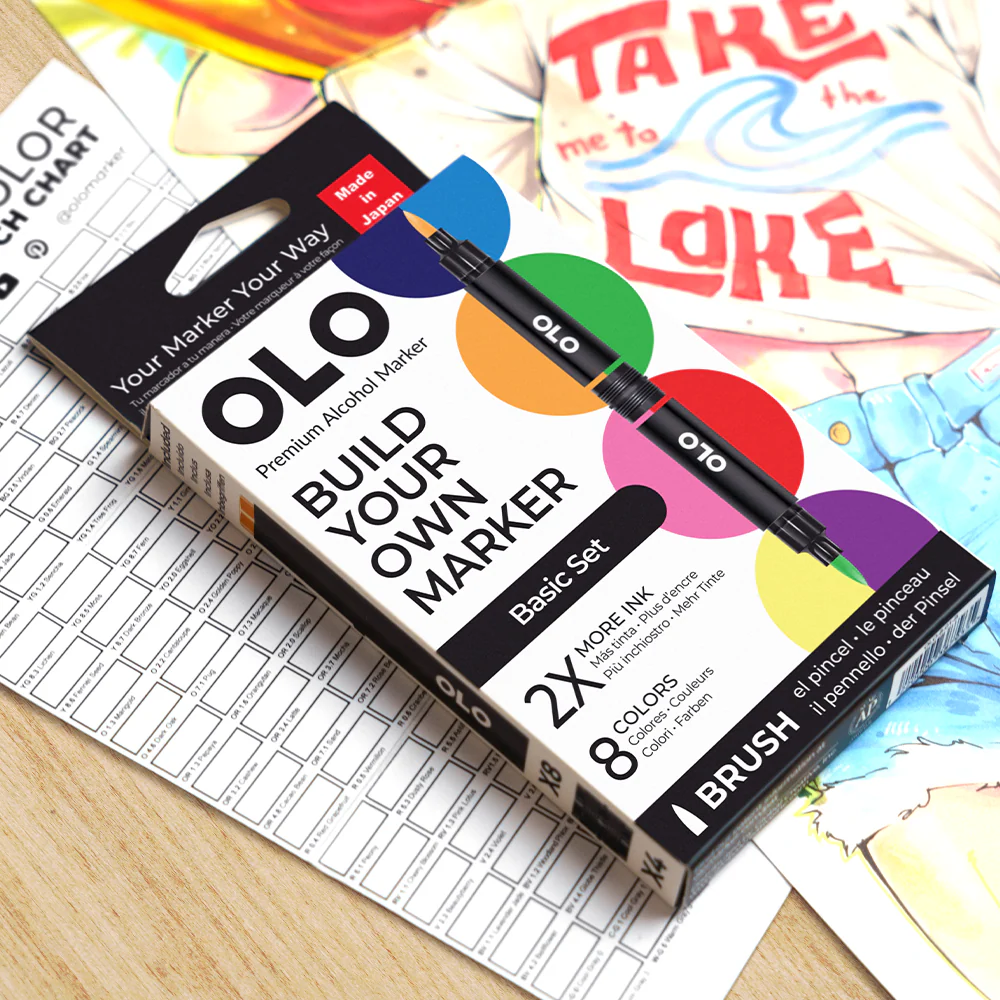 OLO 8 Color Brush Basic Set - Image 6