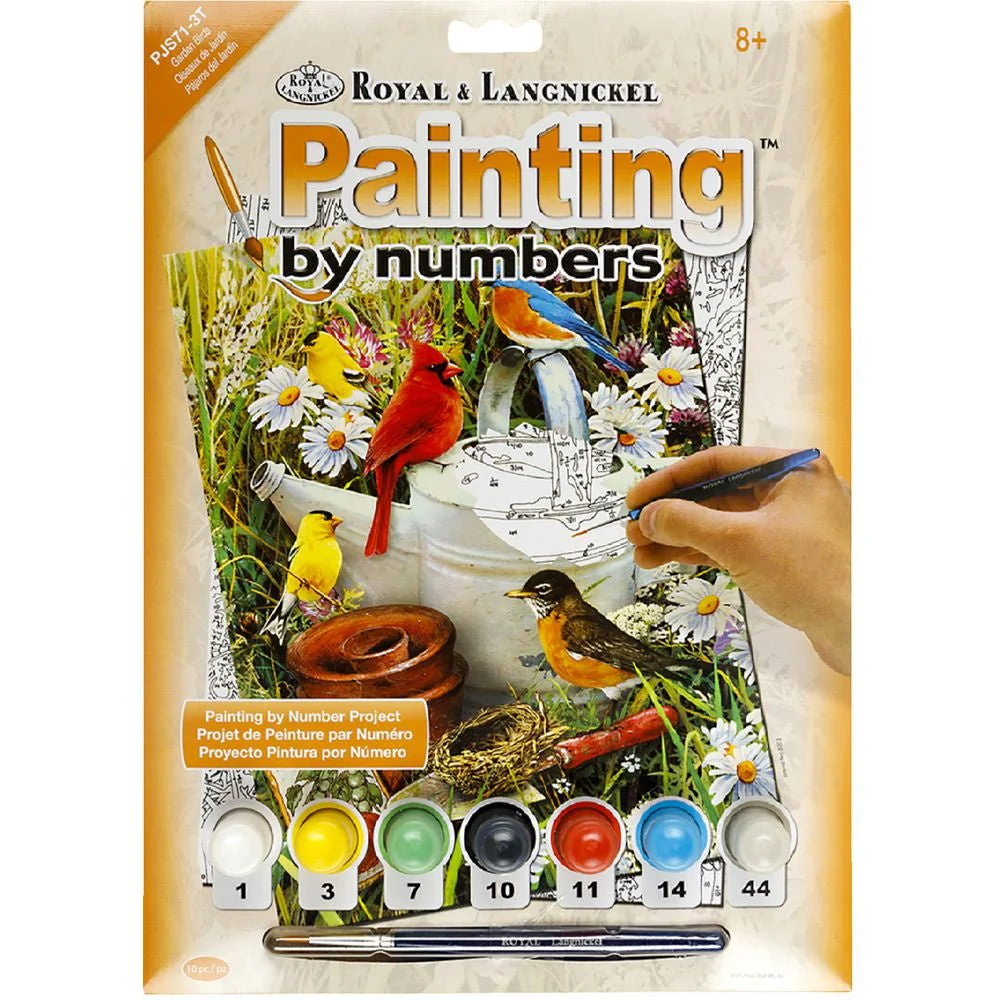 Paint by Numbers (Small) - Garden Birds (Ages 8+)