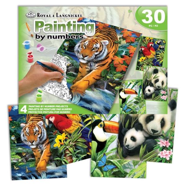 Paint by Numbers Activity Set (4 Projects) Ages 8+