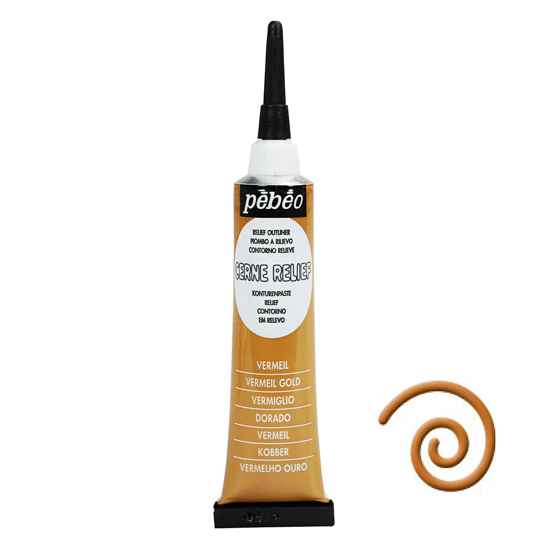 Pebeo Cerne Relief Outliner, Various Colours - Image 4
