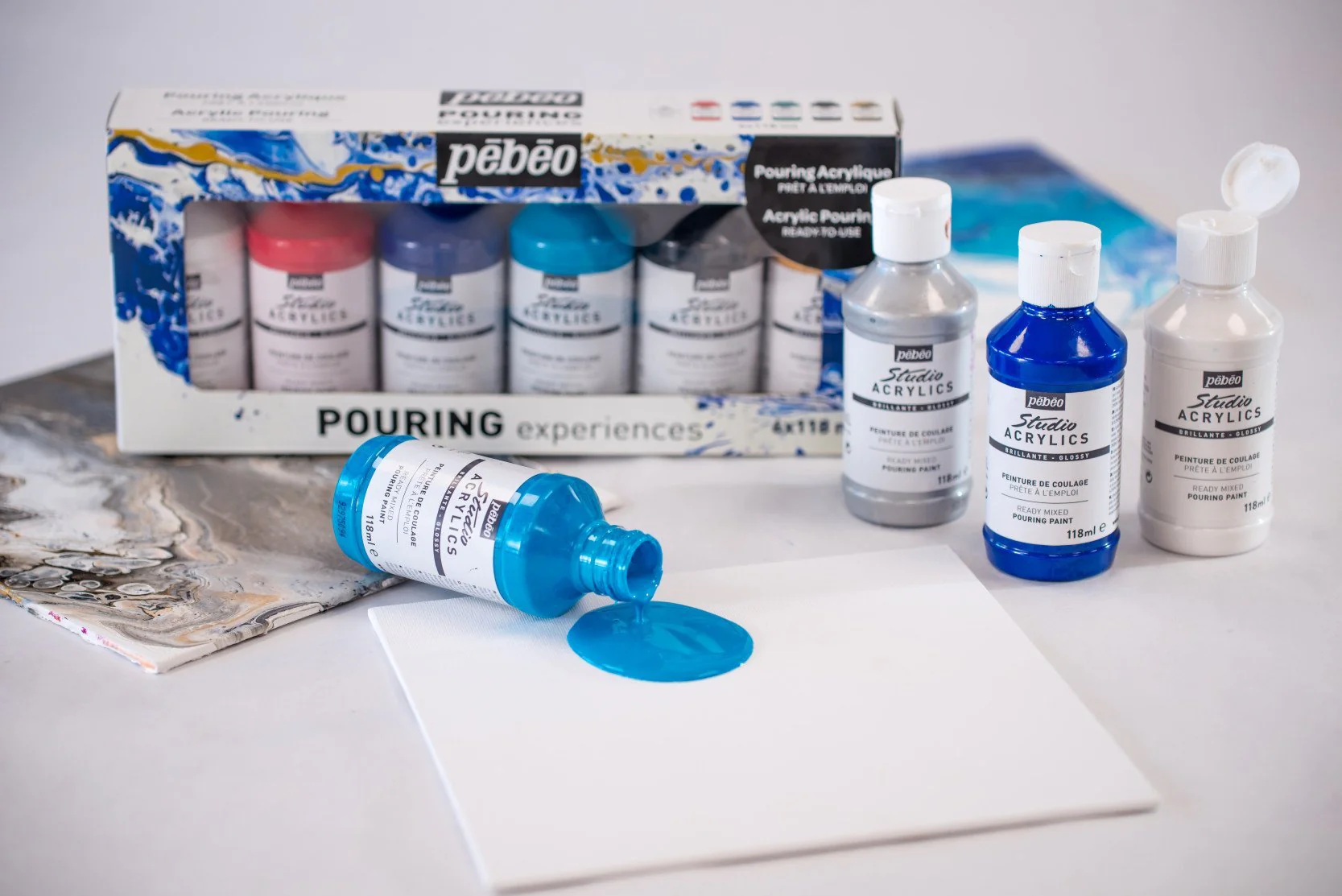 Pebeo Pouring Kit 6 colours x 118ml - Image 3