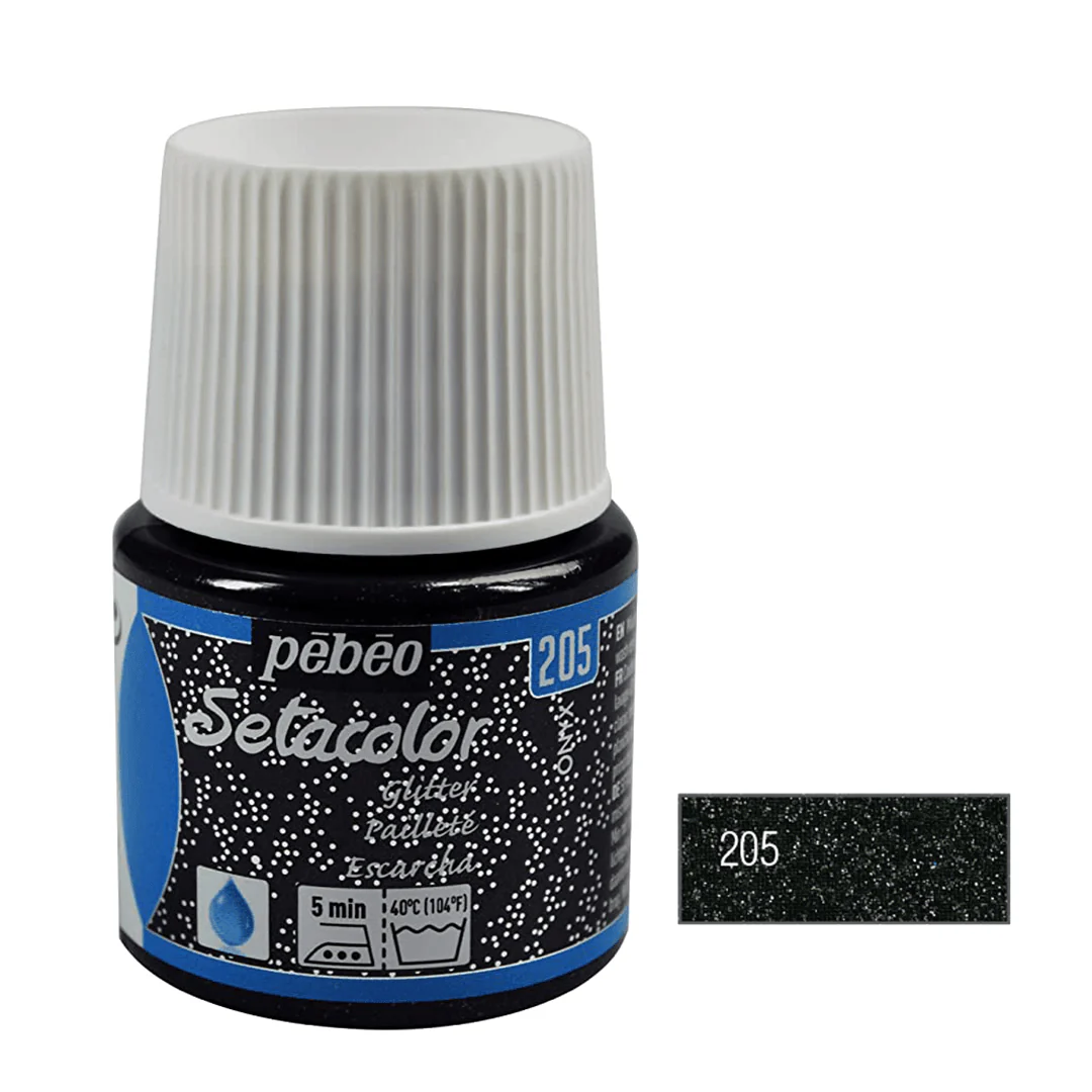 Pebeo Setacolor Light Fabric Paint 45ml - Glitter - Image 5