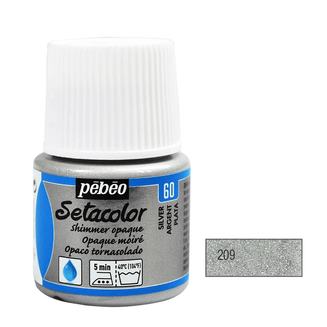 Pebeo Setacolor Light Fabric Paint 45ml - Glitter - Image 9