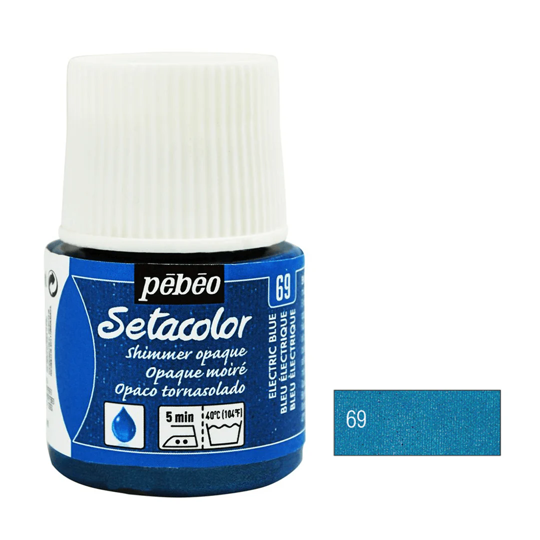 Pebeo Setacolor Opaque Fabric Paint 45ml - Shimmer & Pearl - Image 10