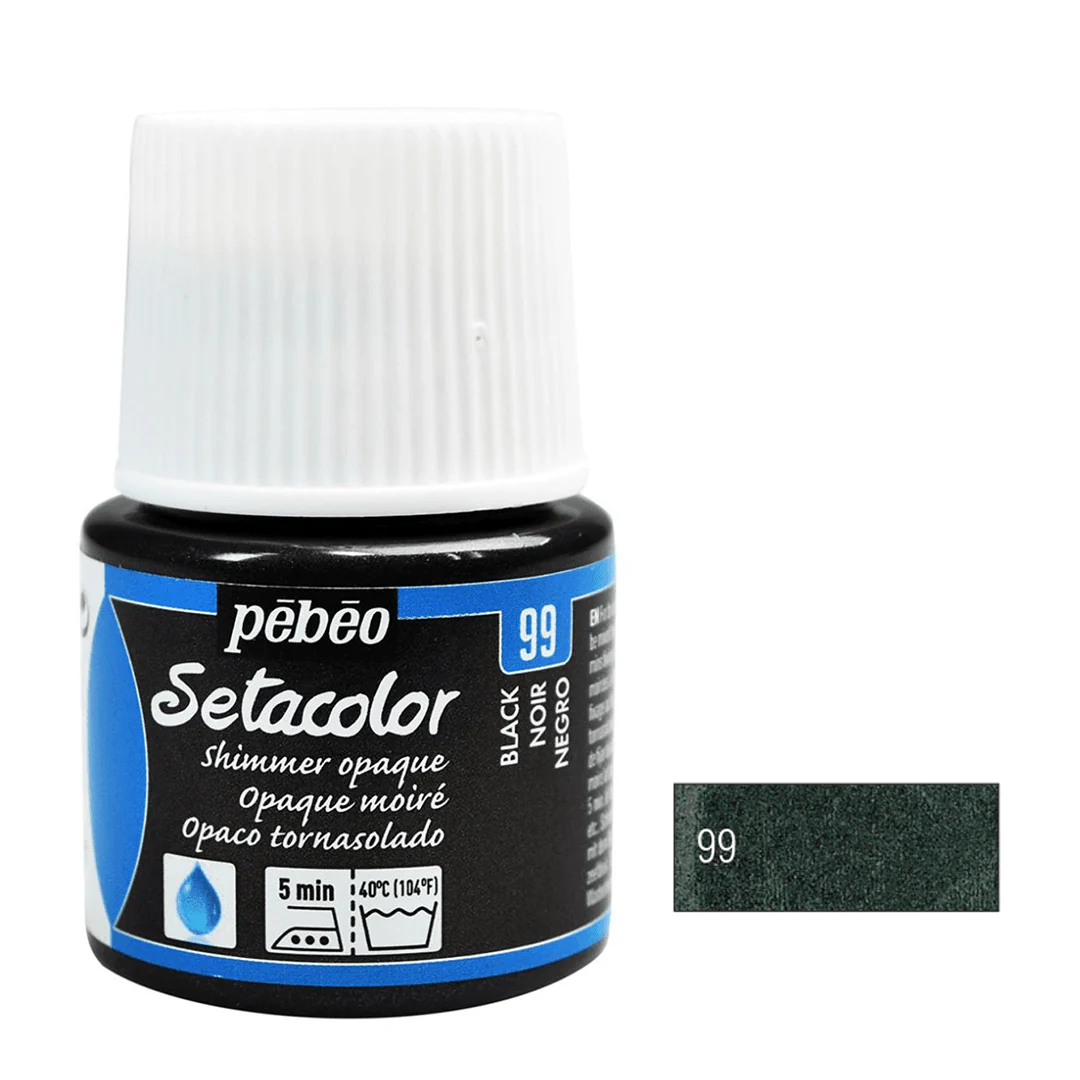 Pebeo Setacolor Opaque Fabric Paint 45ml - Shimmer & Pearl - Image 19