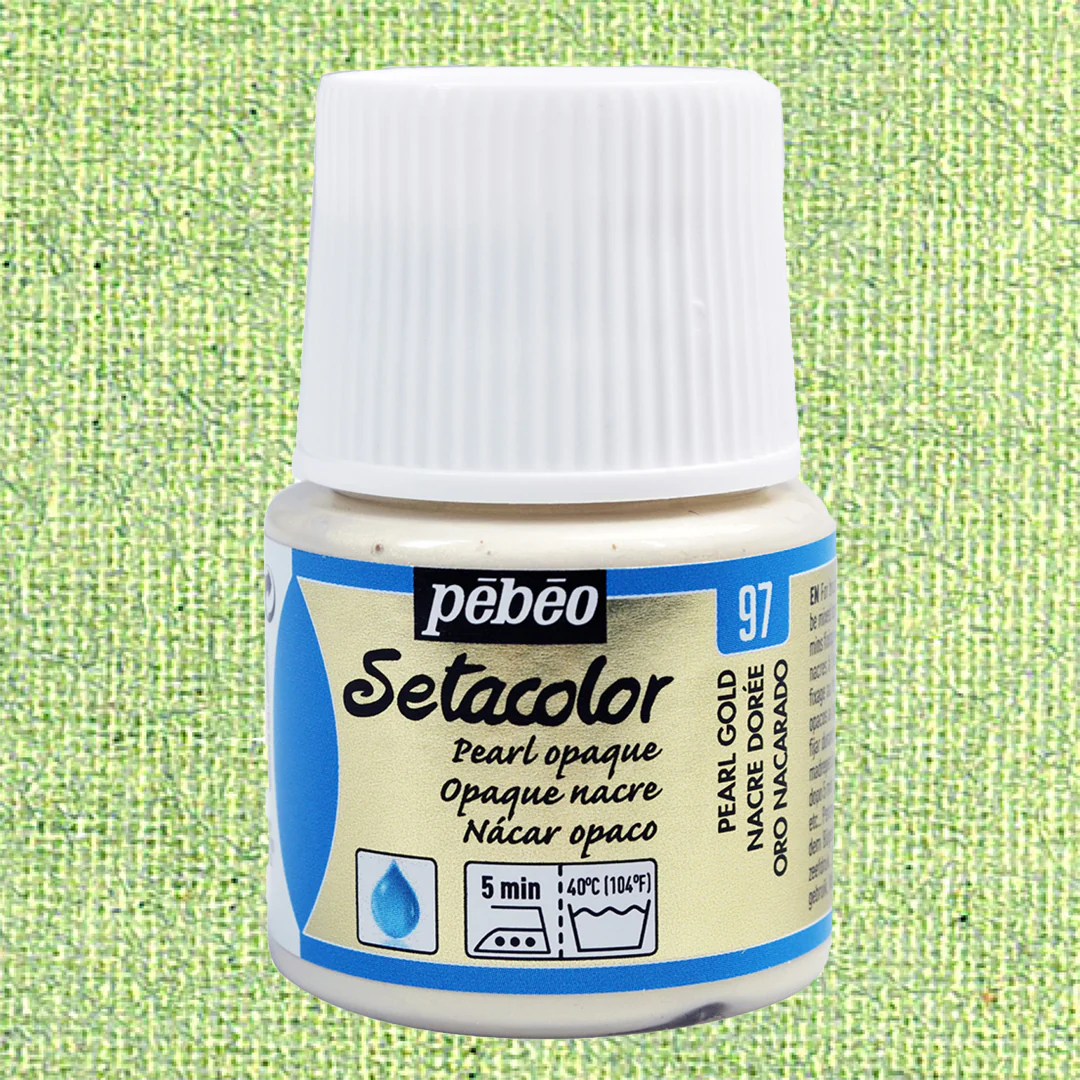 Pebeo Setacolor Opaque Fabric Paint 45ml - Shimmer & Pearl - Image 21