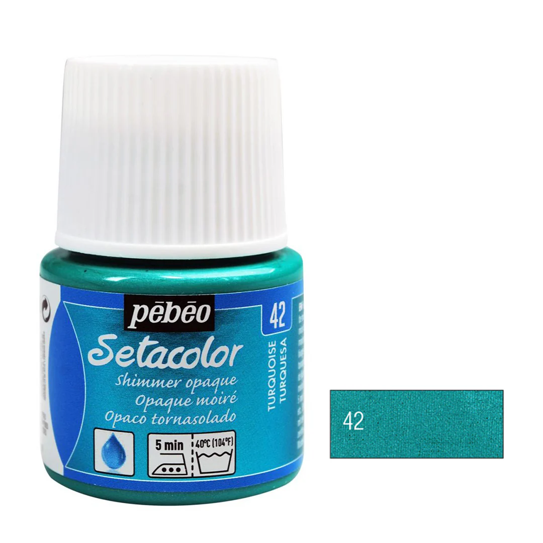 Pebeo Setacolor Opaque Fabric Paint 45ml - Shimmer & Pearl - Image 9