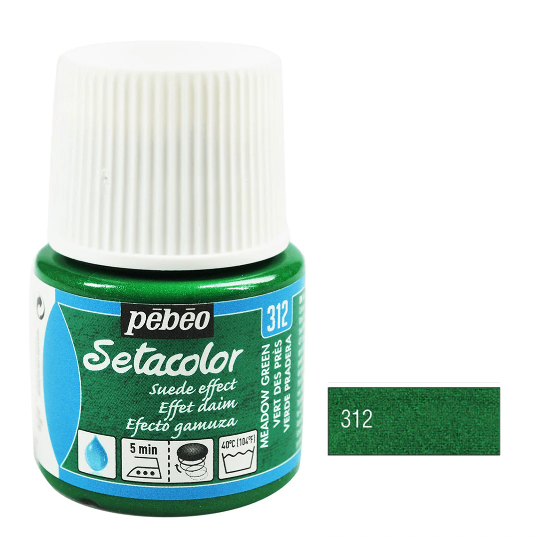 Pebeo Setacolor Opaque Fabric Paint 45ml - Suede Effect - Image 3