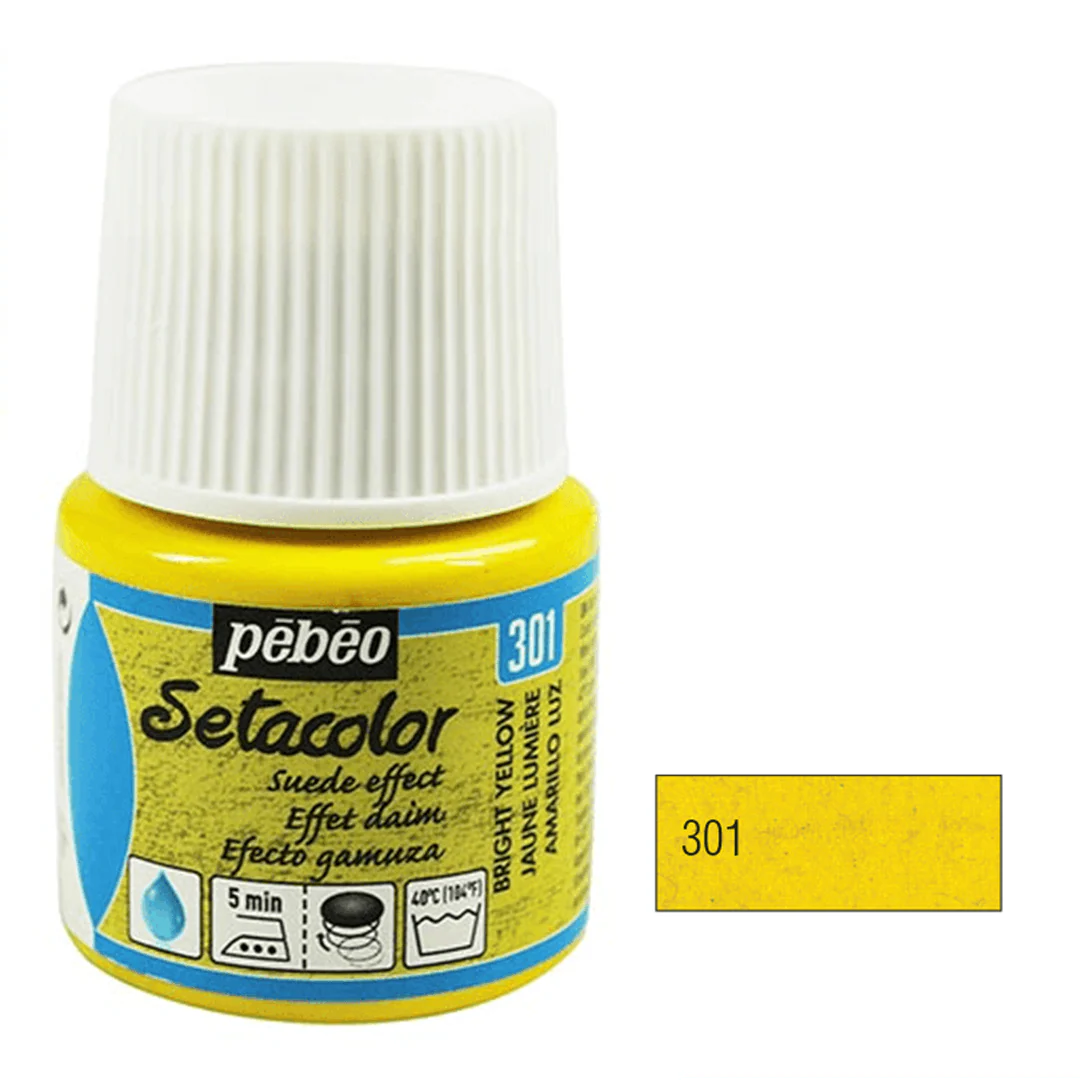 Pebeo Setacolor Opaque Fabric Paint 45ml - Suede Effect - Image 4