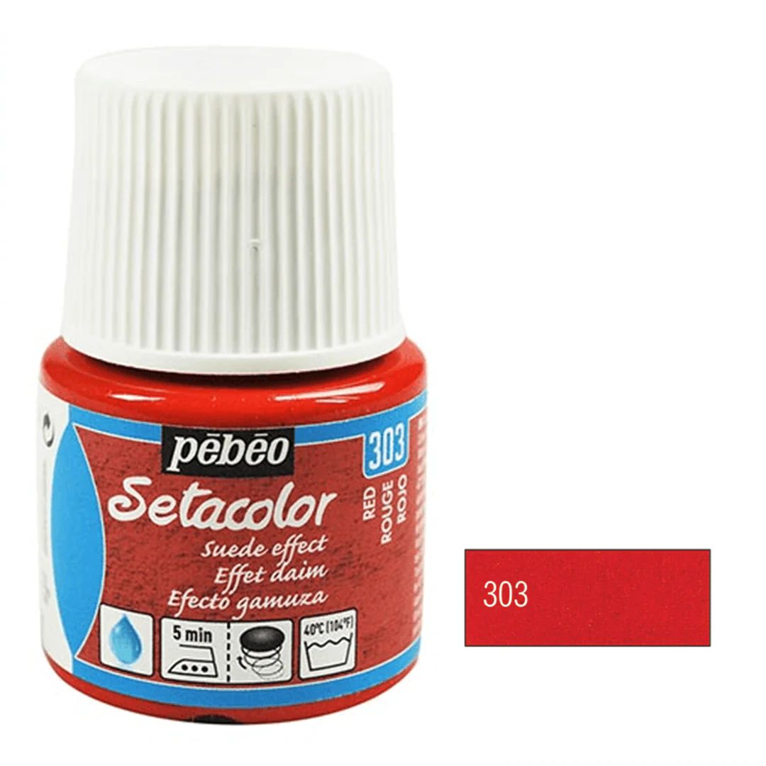 Pebeo Setacolor Opaque Fabric Paint 45ml - Suede Effect - Image 5