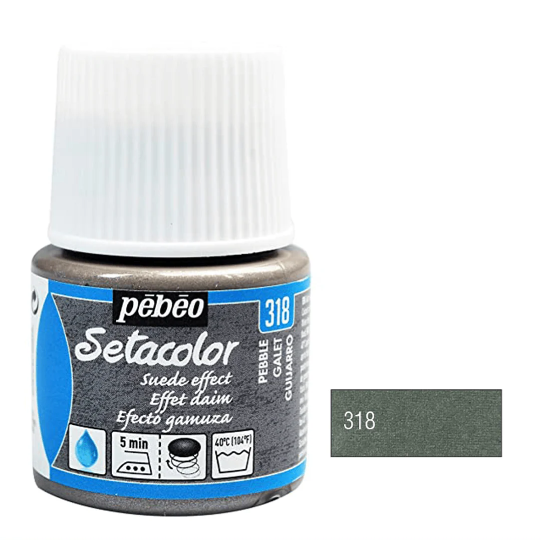 Pebeo Setacolor Opaque Fabric Paint 45ml - Suede Effect - Image 8