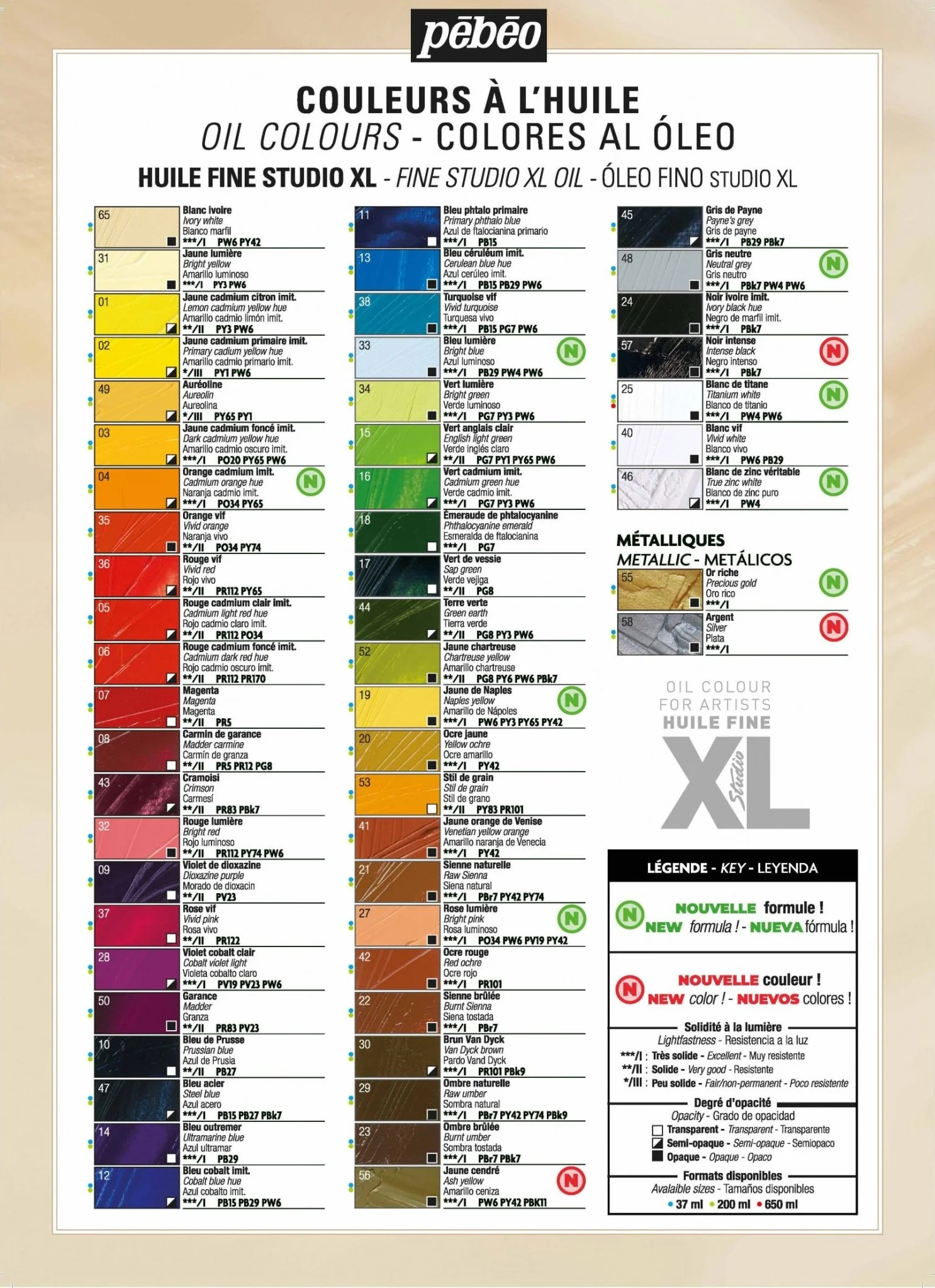 Pebeo XL Fine Oil Paint 37ml - Image 56