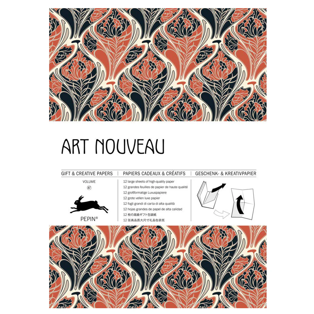 PEPIN Gift & Creative Paper: Art Nouveau (Vol. 87)