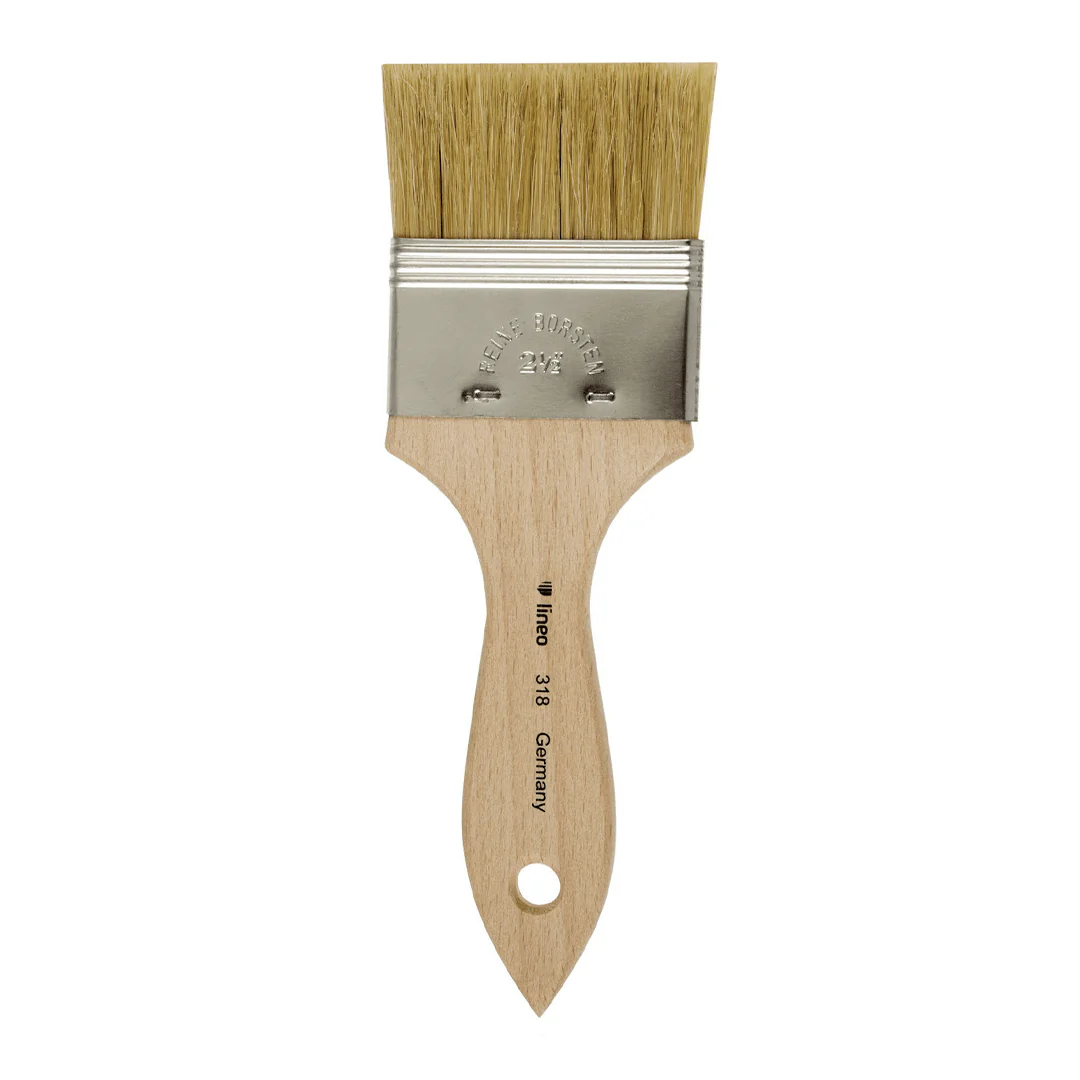 Acrylic & Varnish Brush – Natural Bristle - Series 318 - Image 2
