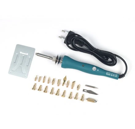 Pyrography Tool with 22 Interchangeable Tips