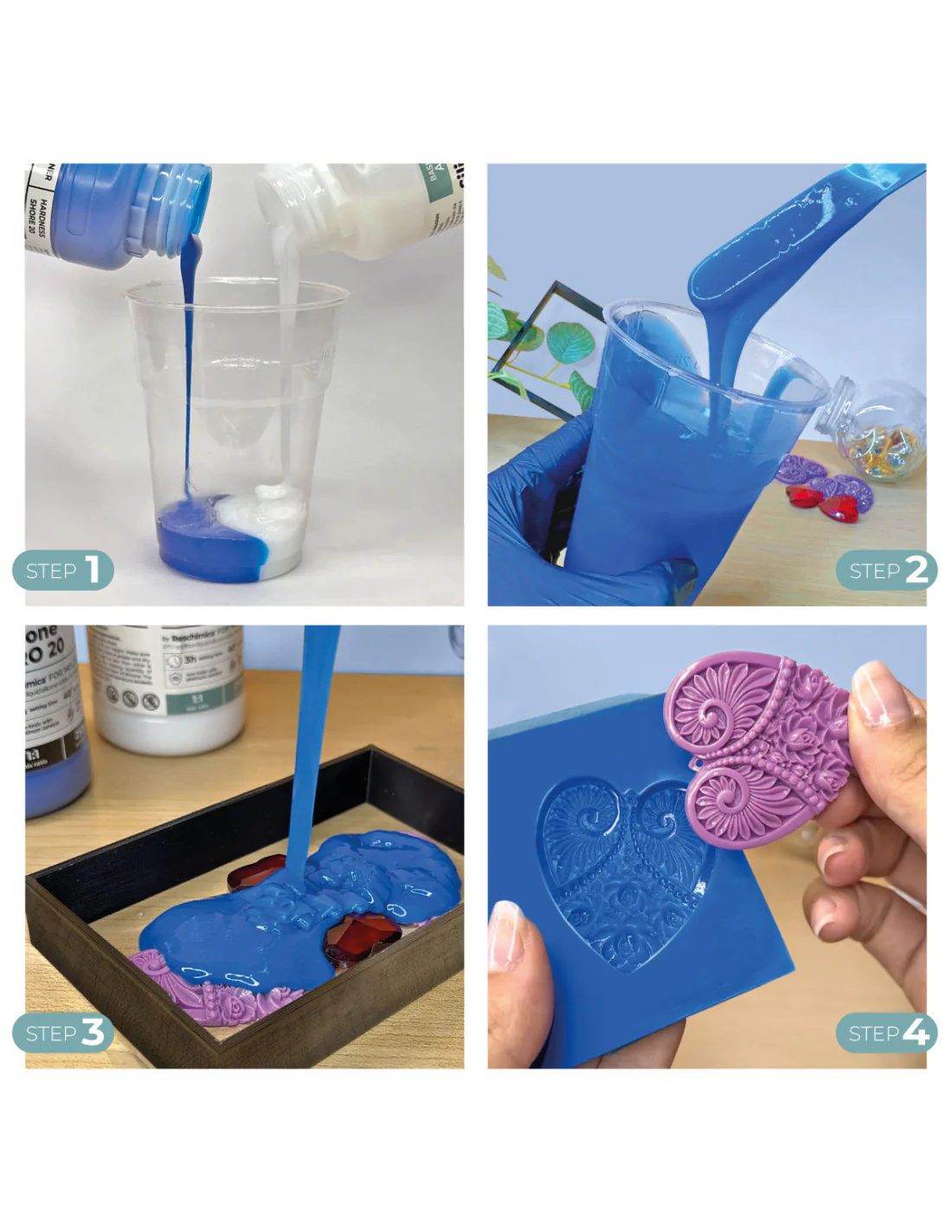 R PRO 20 - Silicone rubber 1:1 for medium hardness moulds - Image 3