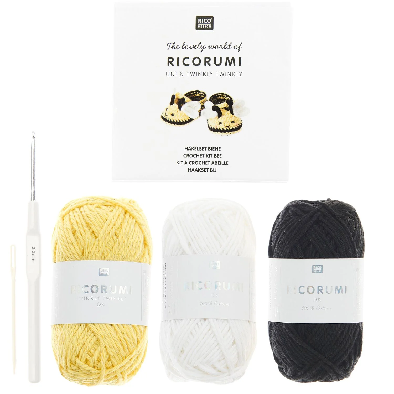 Ricorumi Crochet Set Baby Booties Bee - Image 7