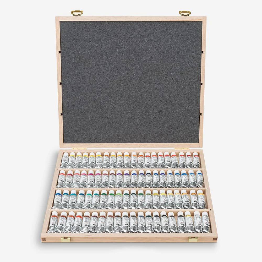 Schmincke: Horadam Watercolour Paint, Wooden Box Set 80x5ml Tubes