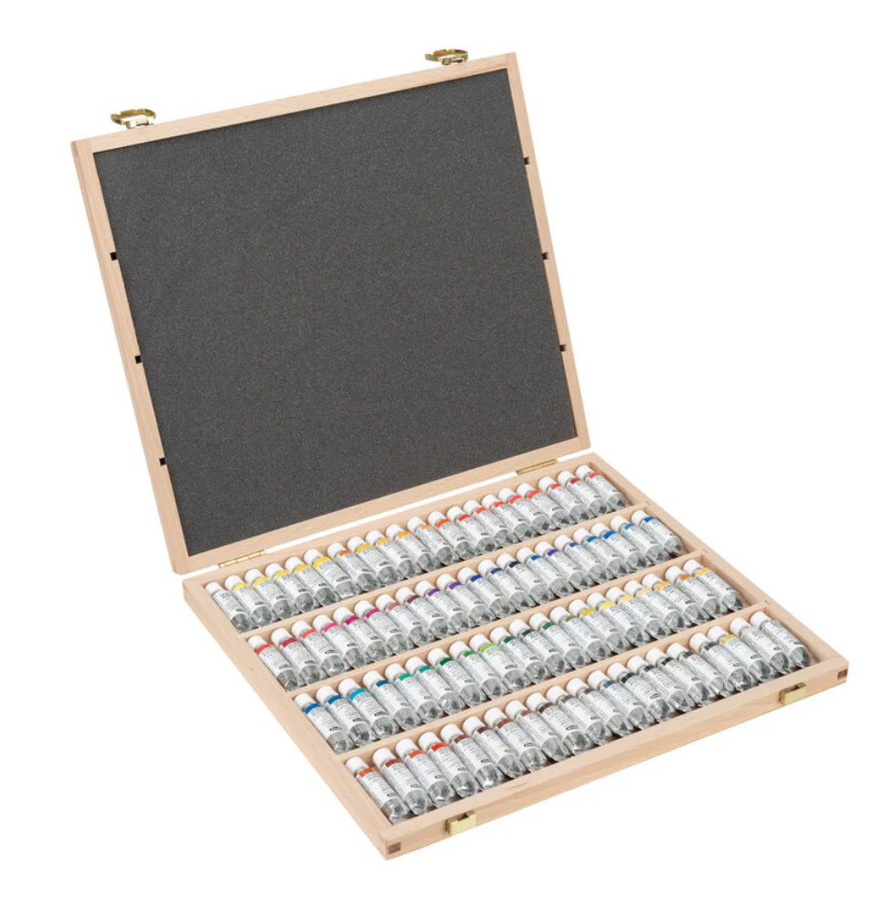 Schmincke: Horadam Watercolour Paint, Wooden Box Set 80x5ml Tubes - Image 2
