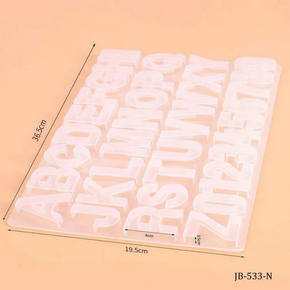 Silicone Alphabet & Number Mould - Image 3