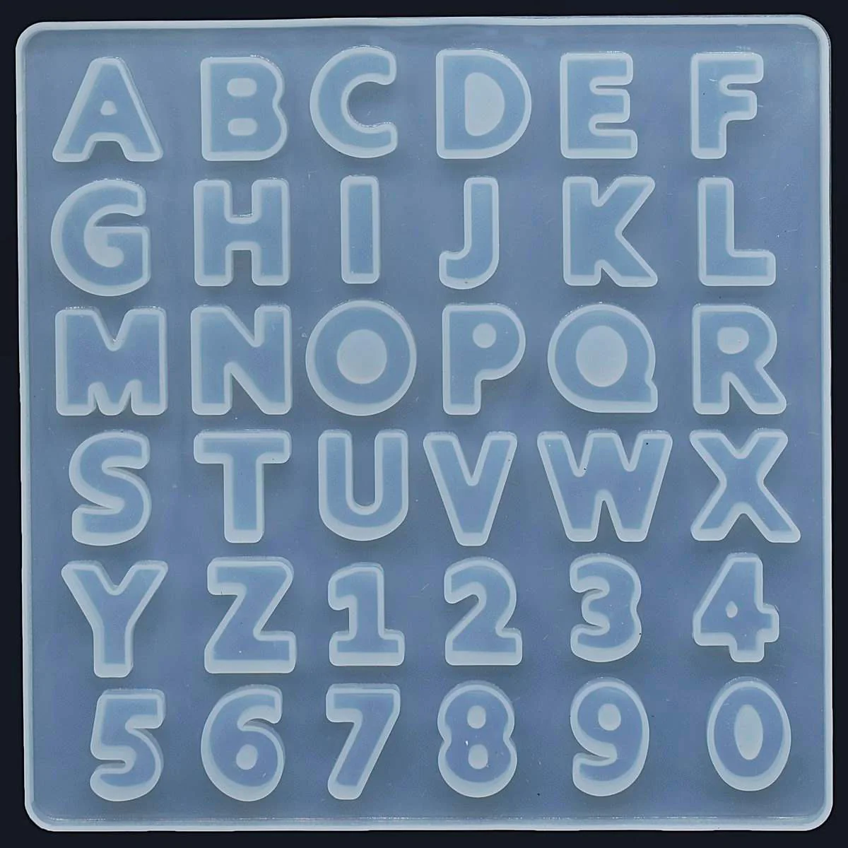 Silicone Alphabet & Number Mould (Small)