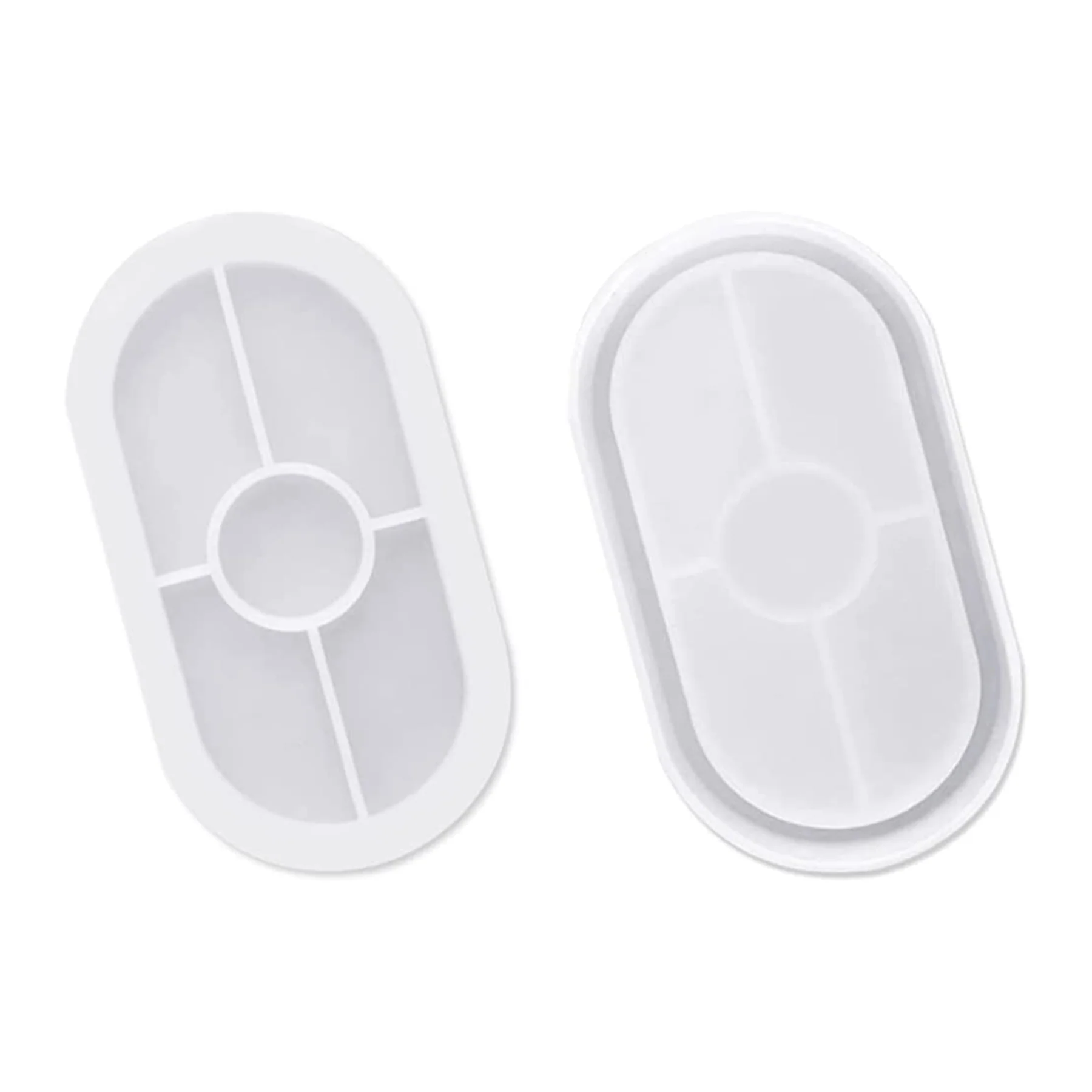 Silicone Coaster Mould - Oval Tray