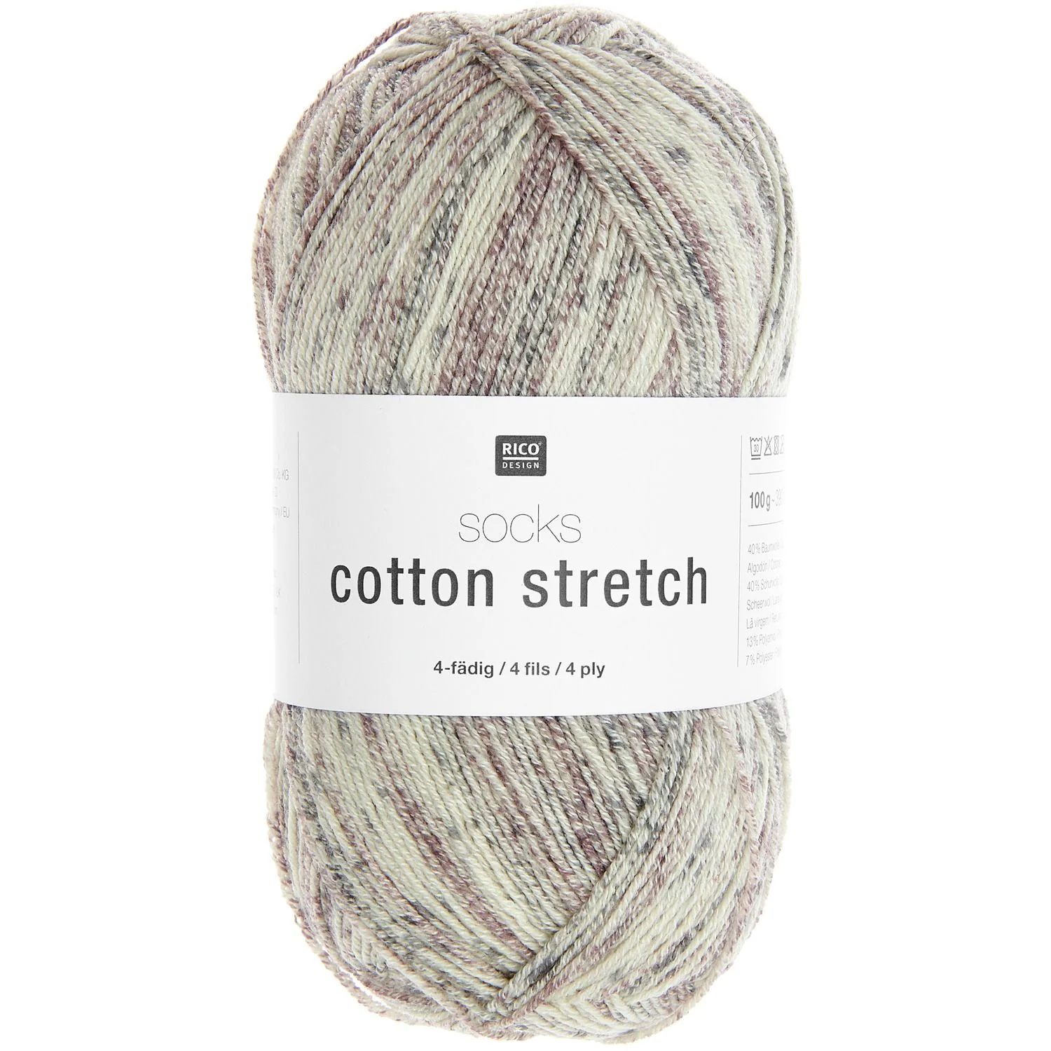Socks Cotton Stretch Yarn 4-Ply 100g