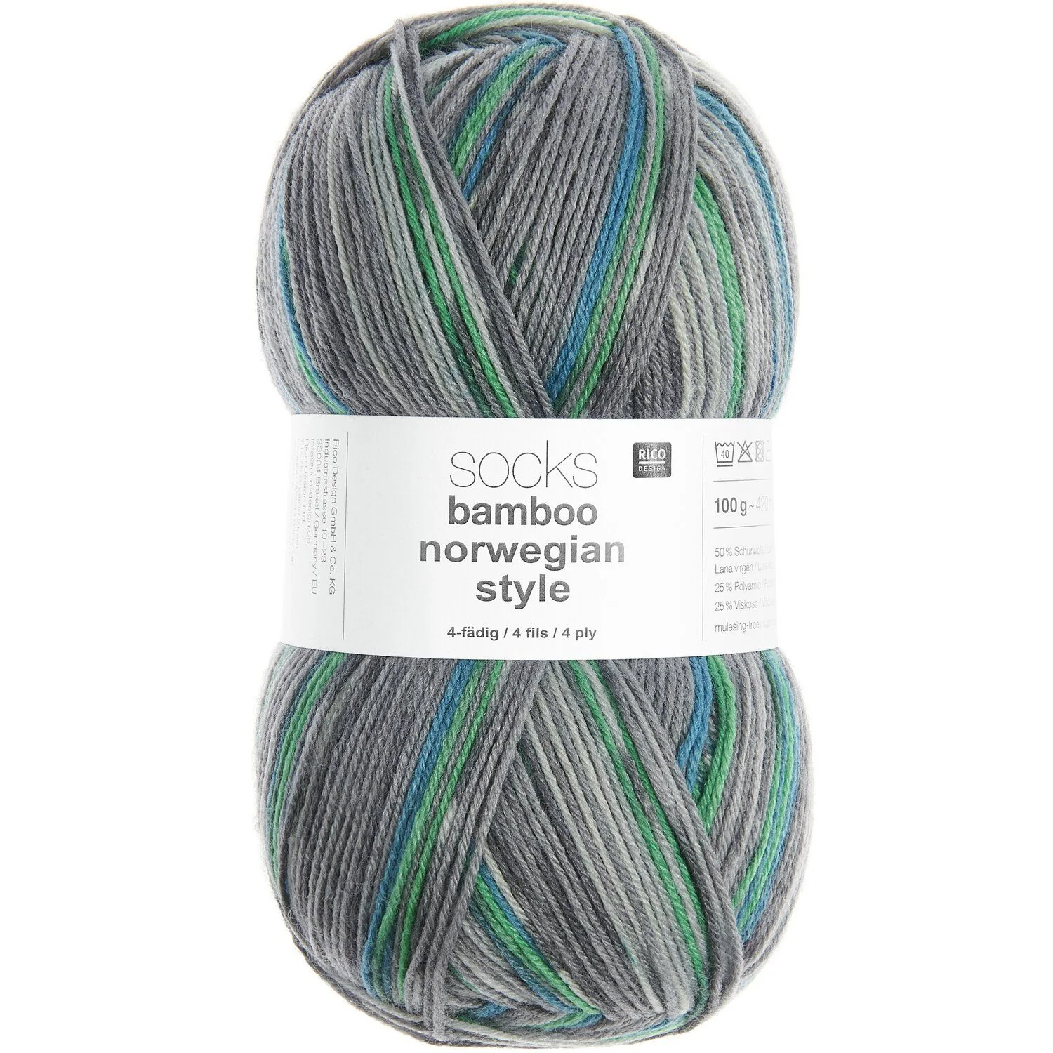 Socks Superba Bamboo Superwash Yarn, 100g - Image 2